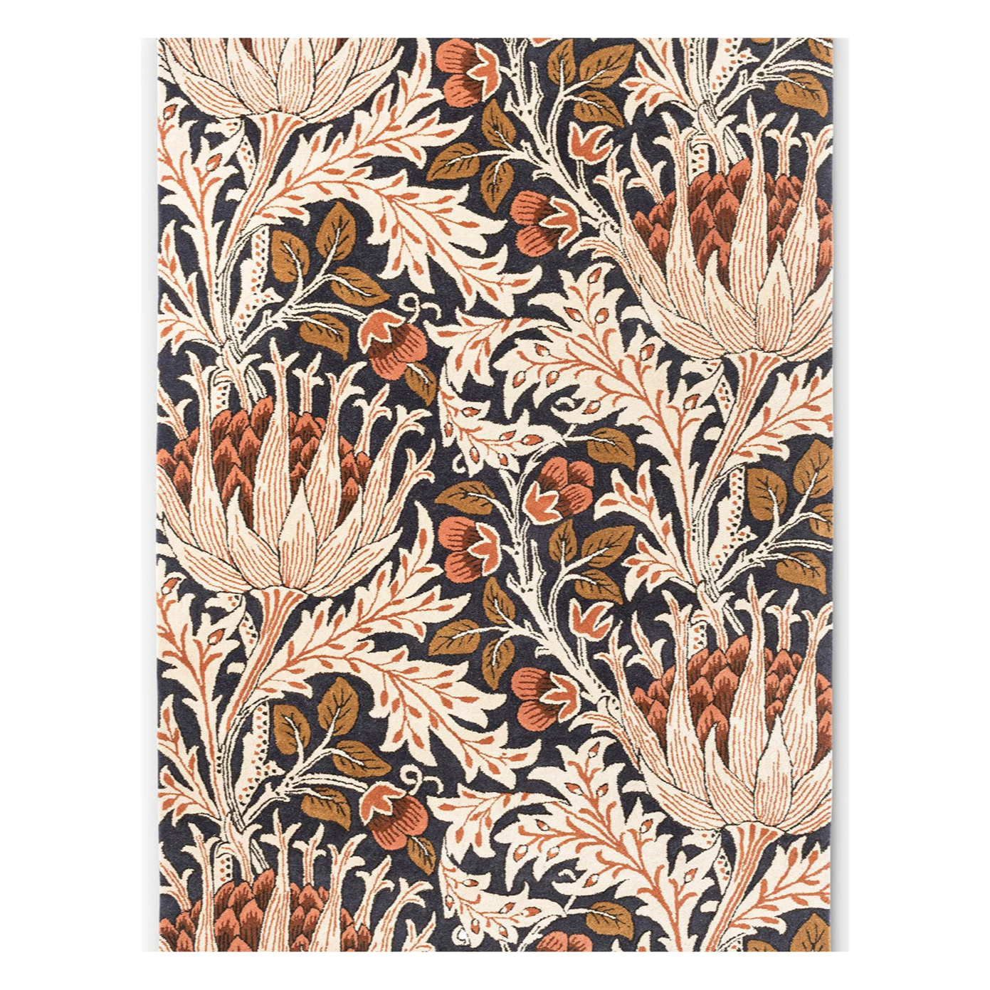 ARTICHOKE AMBER CHARCOAL Teppich beige-marineblau 