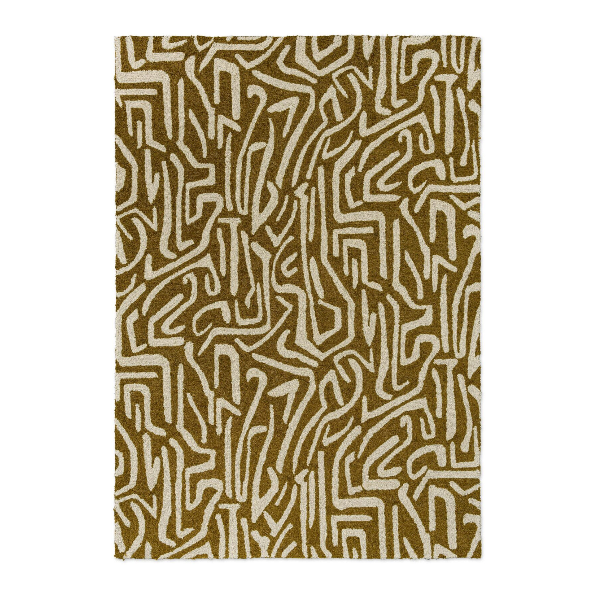MELODIC OCHRE Outdoor-Teppich beige-braun