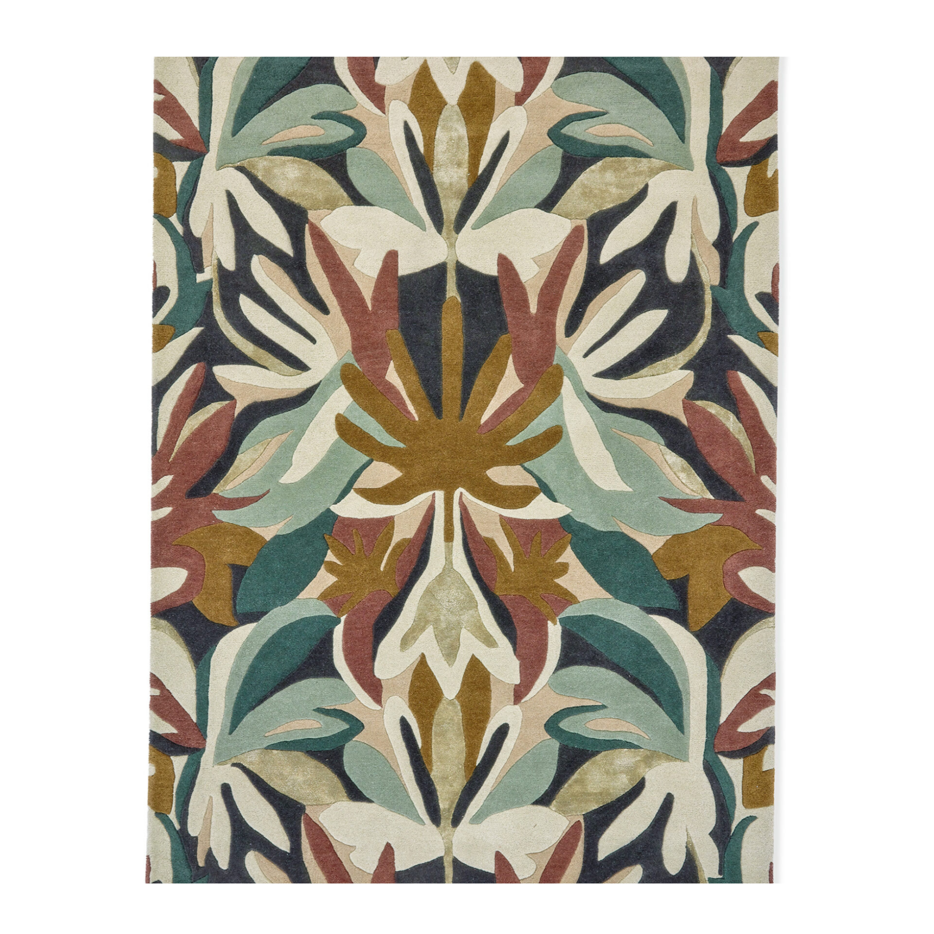 MELORA POSITANO SUCCULENT grün-brauner Teppich