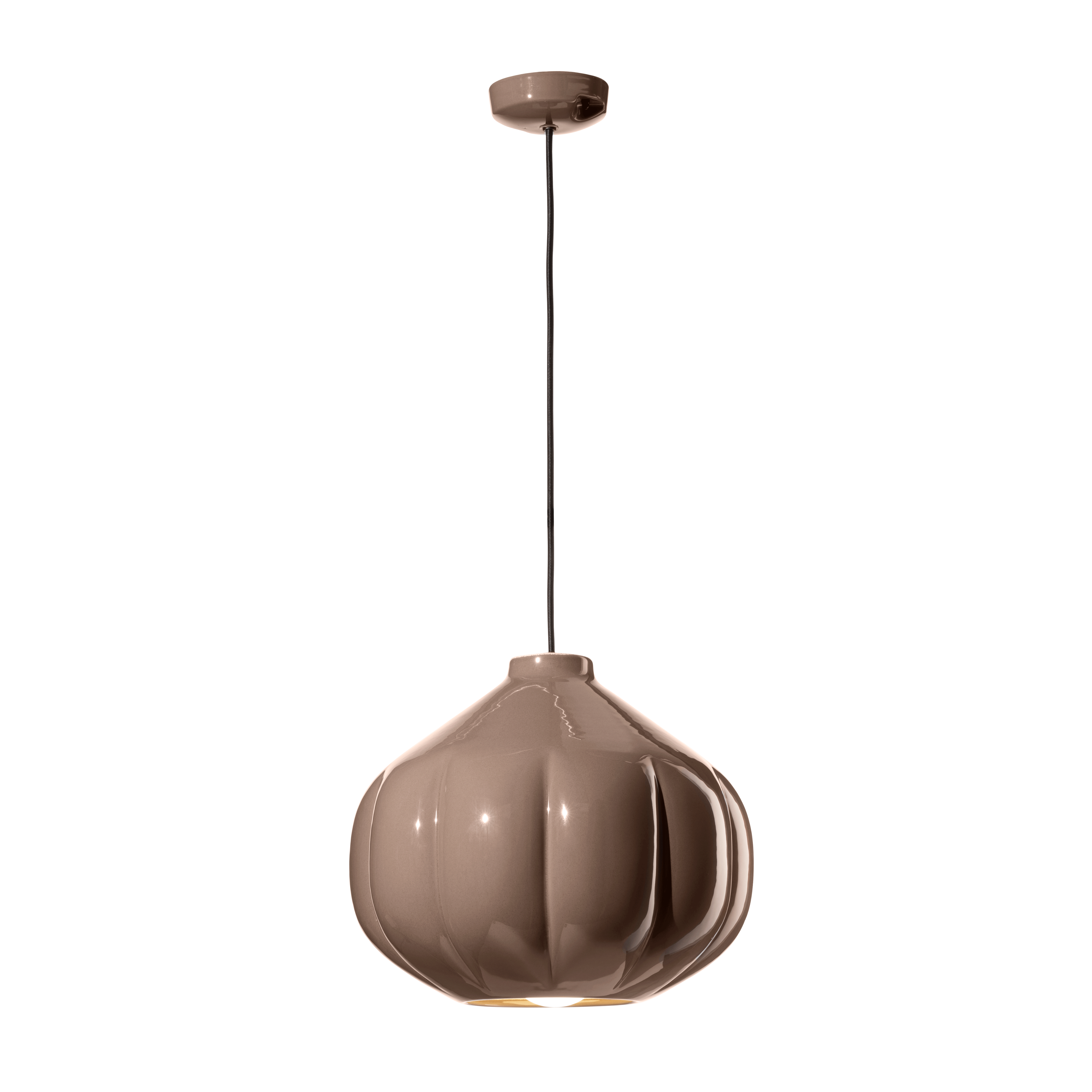 Lampa wisząca ceramiczna AFOXÉ mokka