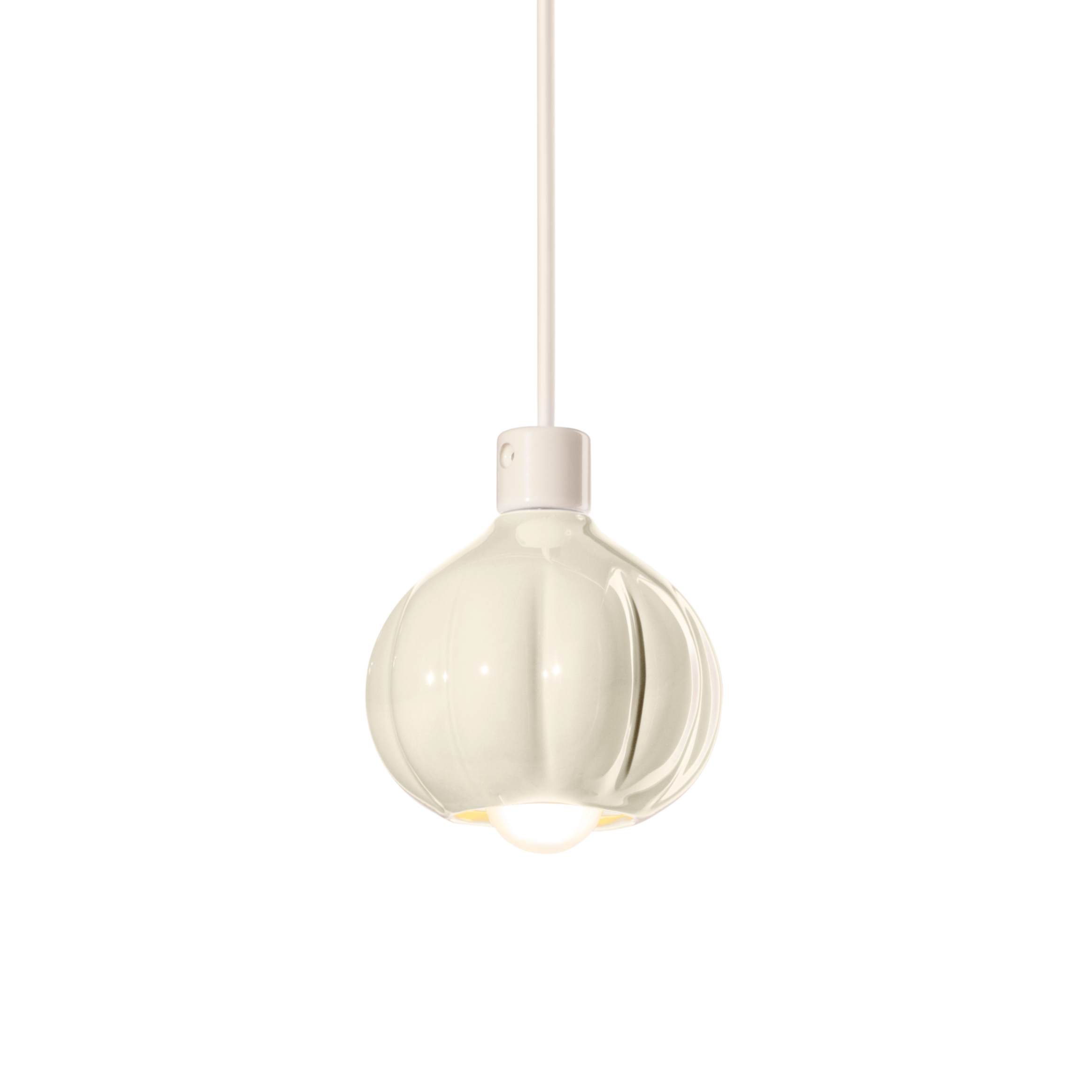 Lampa wisząca ceramiczna AFOXÉ kremowy
