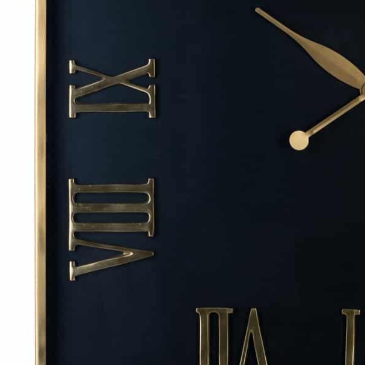 Zegar ścienny DERIAL czarny ze złotym Richmond Interiors    Eye on Design