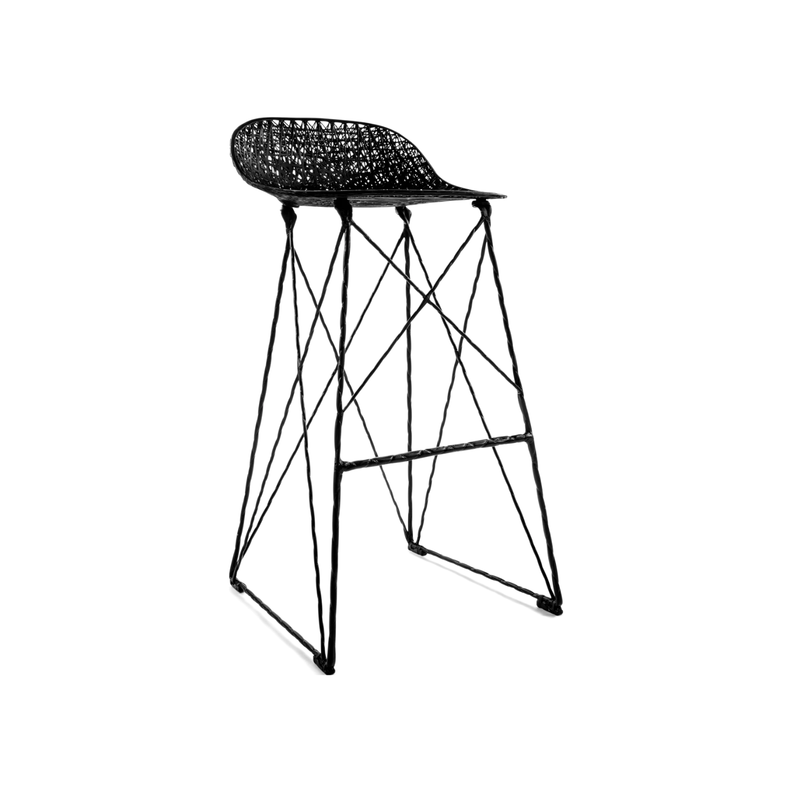 Krzesło barowe CARBON czarny Moooi 92 cm   Eye on Design