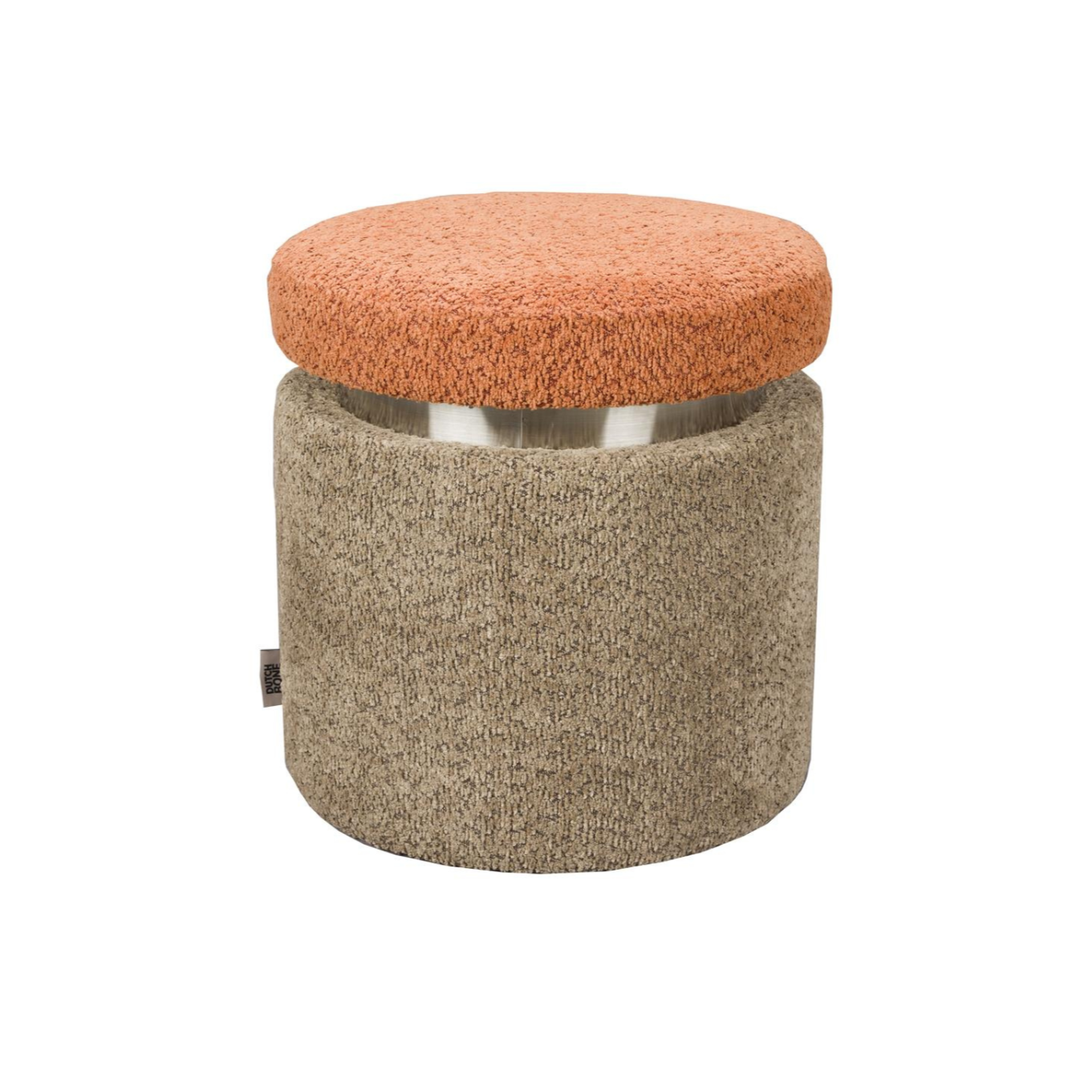 Pouf orange sleep with beige