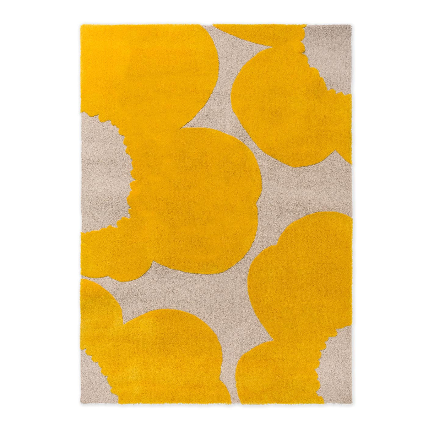 ISO wool rug Unique yellow