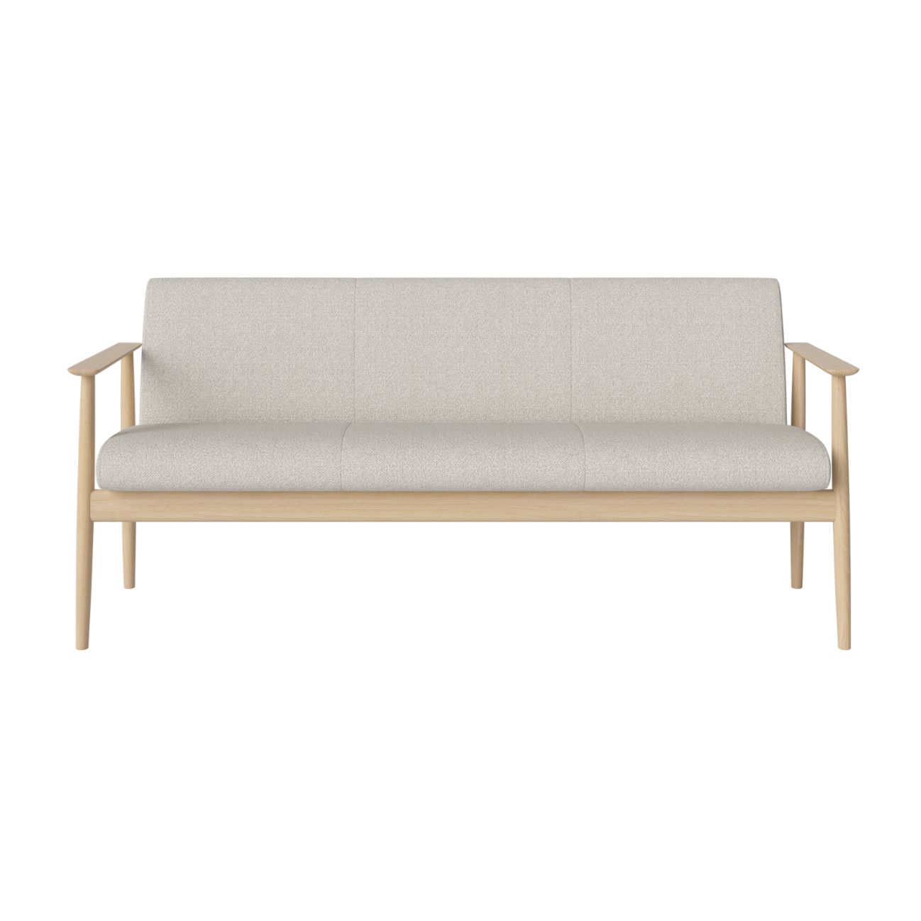 Visti Polster Sofa Basis aus gebleichtem Eichenholz