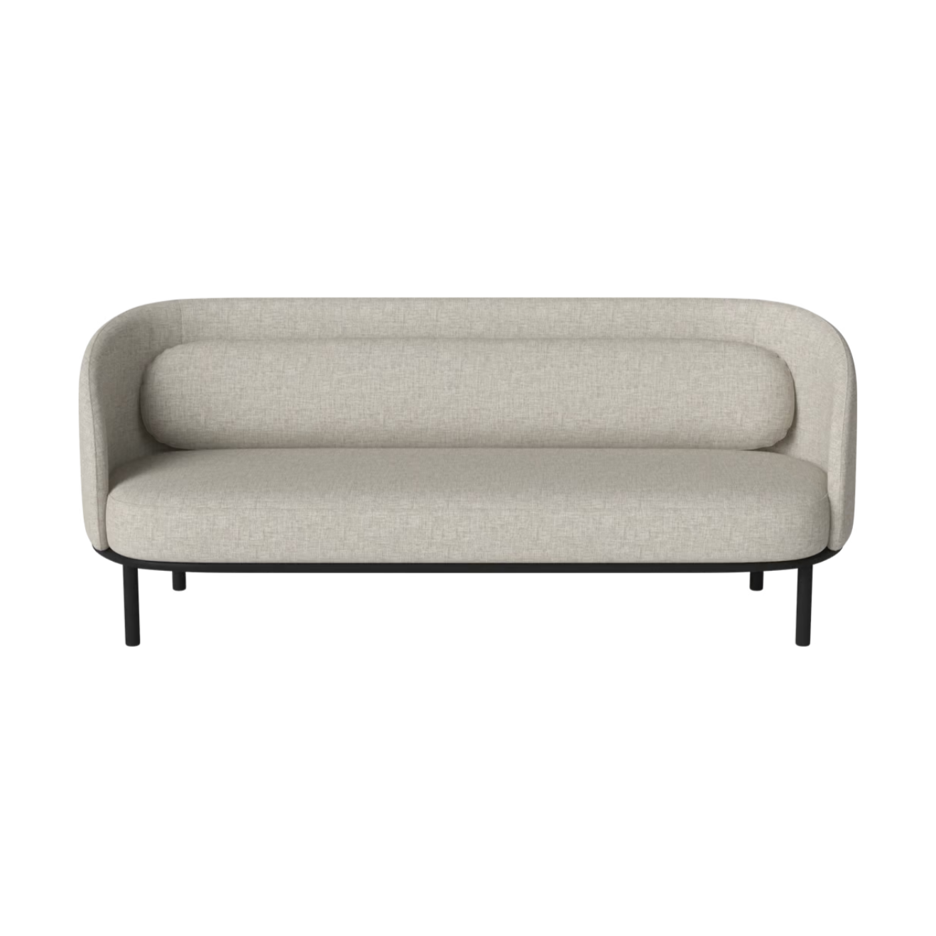 Fuuga 3-Personen-Sofa-Basis aus schwarzer Eiche