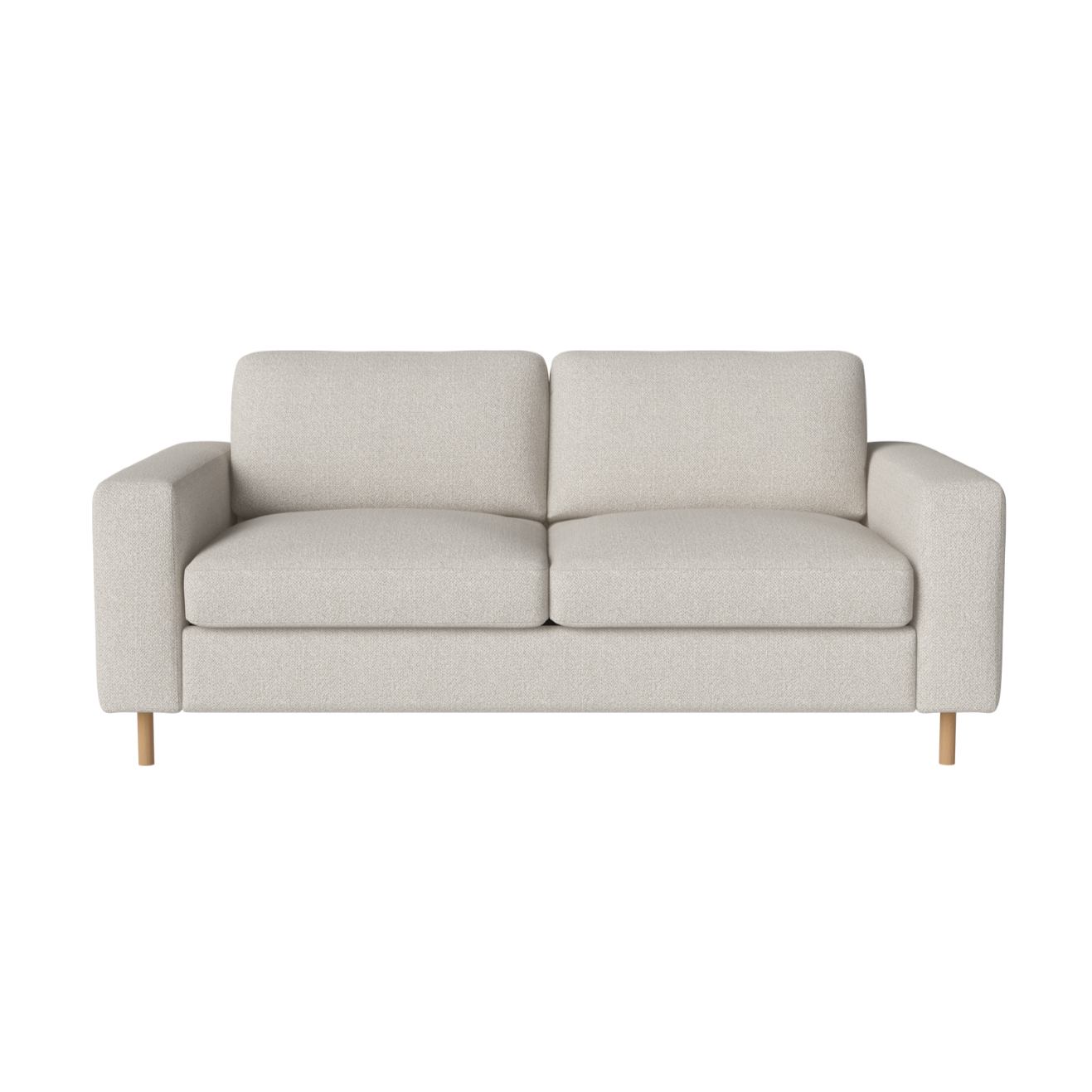 2-Personen-Sofa-Skandinavia-Basis aus Eichenholz