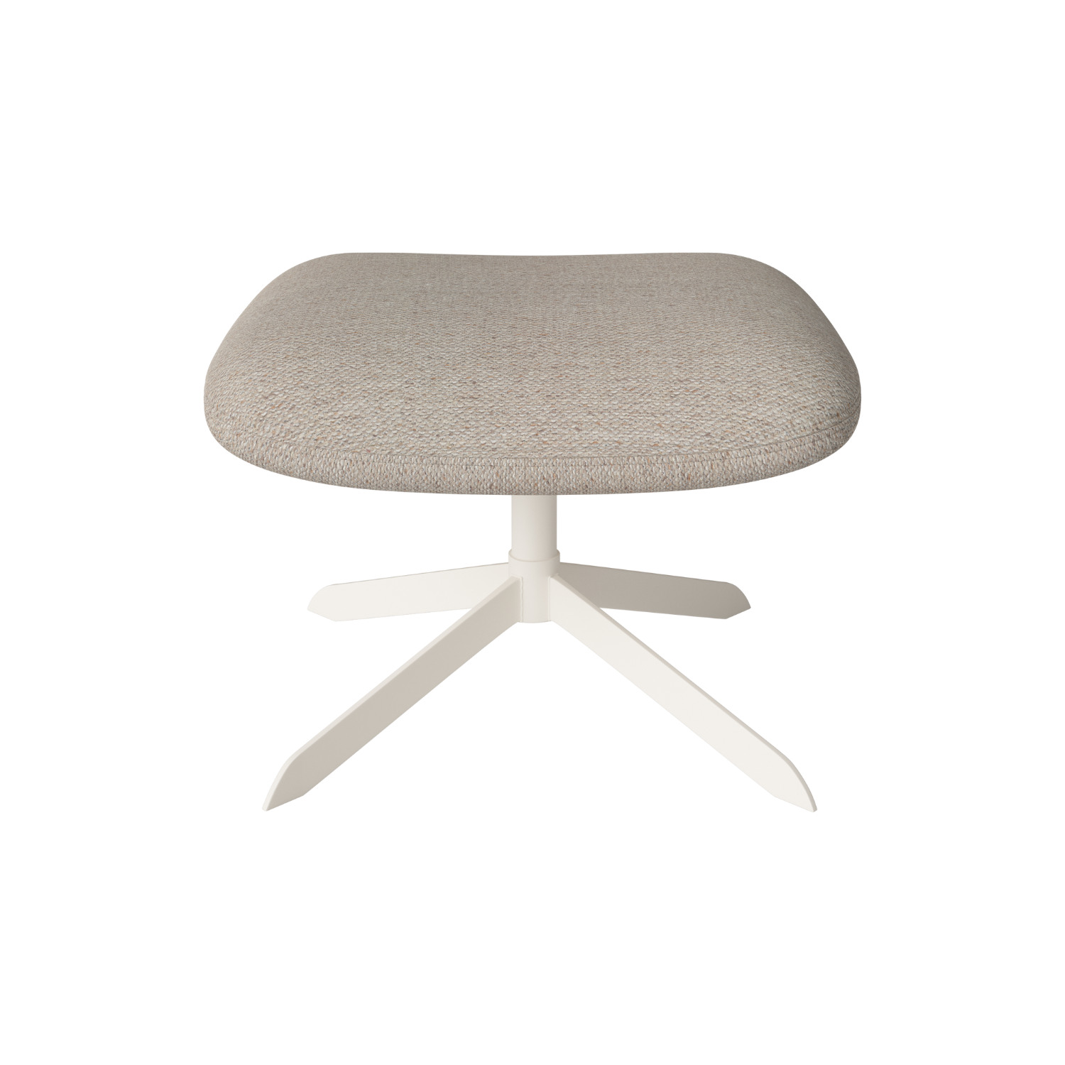 Solo curated edition footstool Creamy base