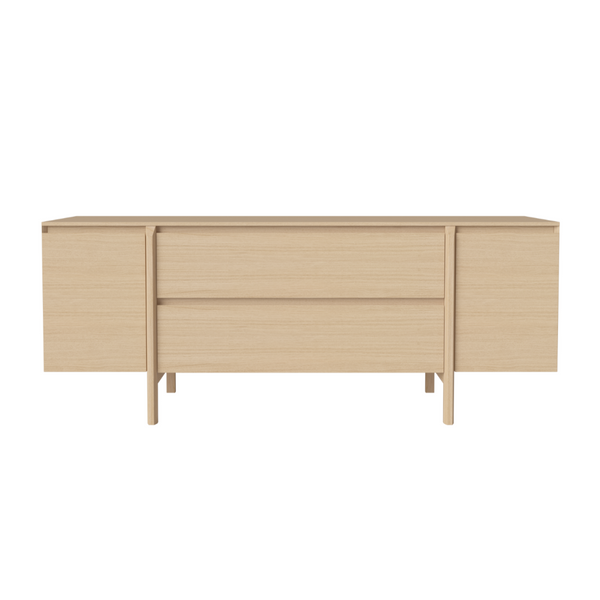 DAIIA chest of drawers whitened oak wood