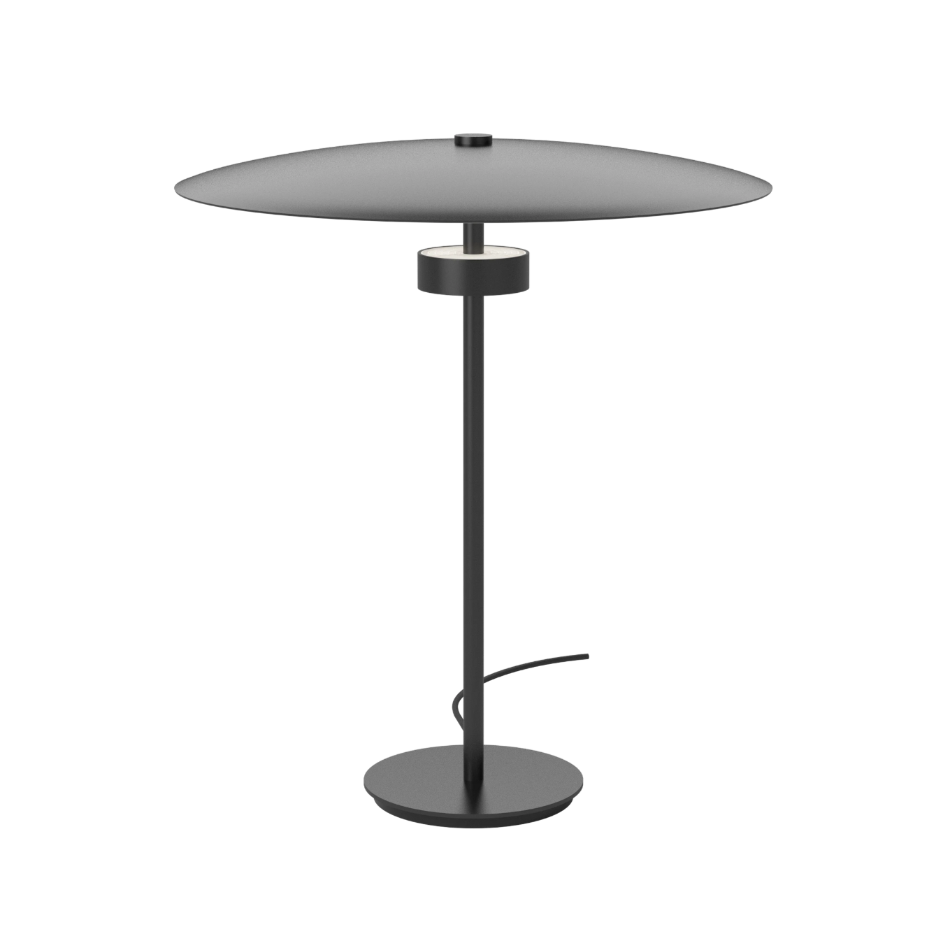 Black reflection table lamp