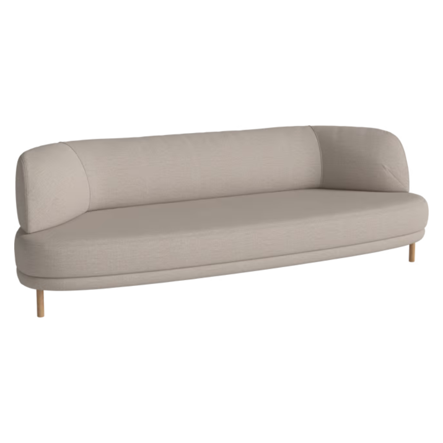 Grace 3-Person-Sofa-Basis aus Eichenholz