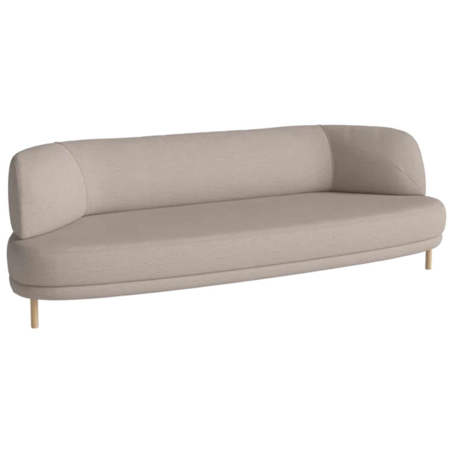 Grace 3-Personen-Sofa-Basis aus gebleichtem Eichenholz