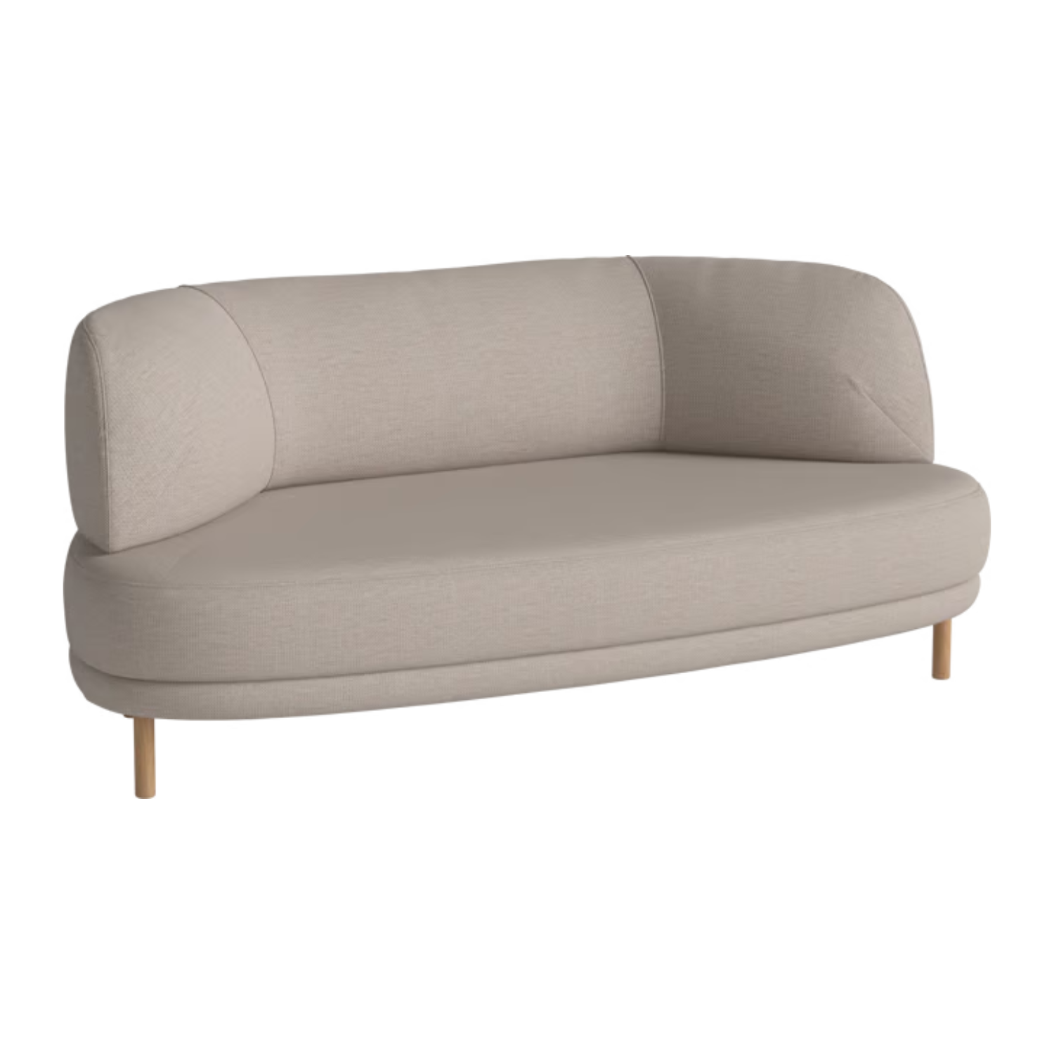 Grace 2-Person-Sofa-Basis aus Eichenholz