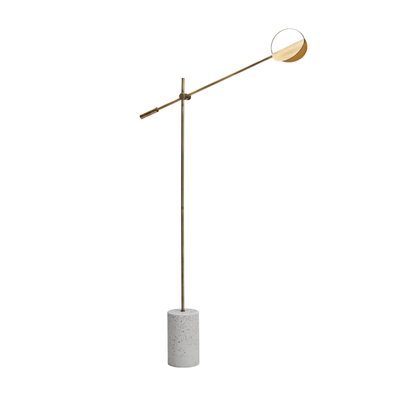 Leaves floor lamp brassy