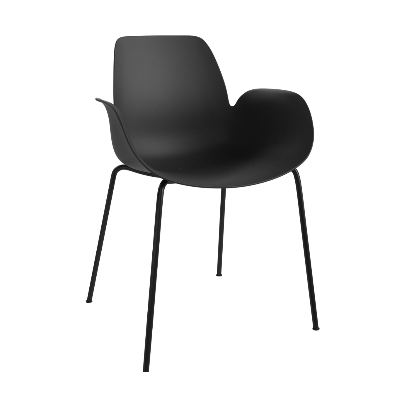 External chair with Seed Black armrests