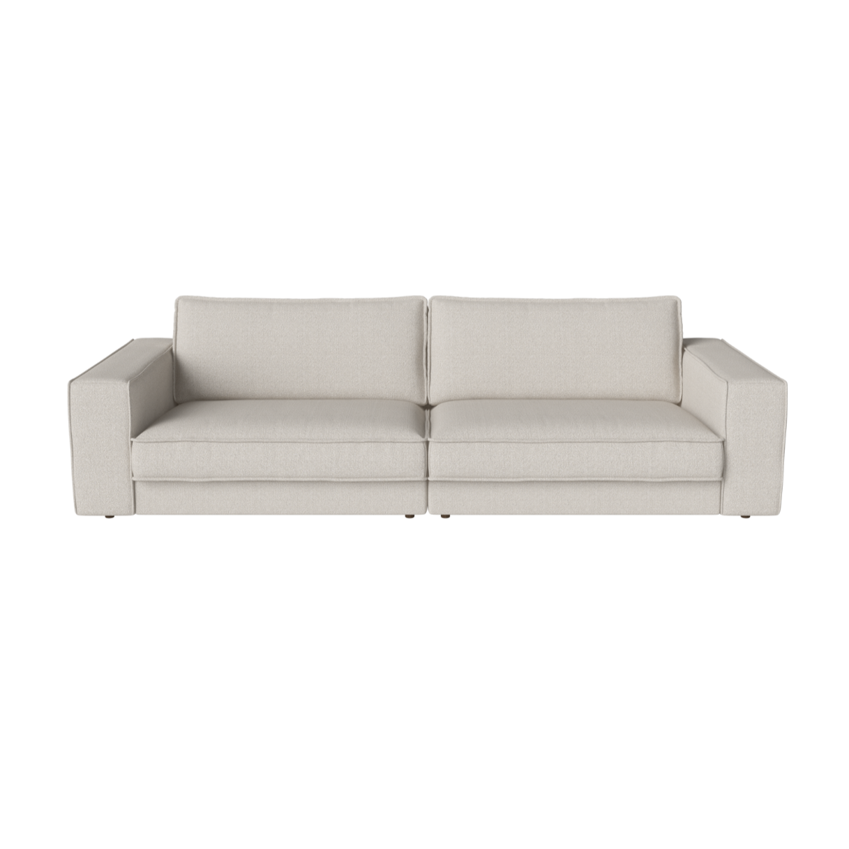 2-Modul-Sofa gepolsterte Noora dunkle Basis