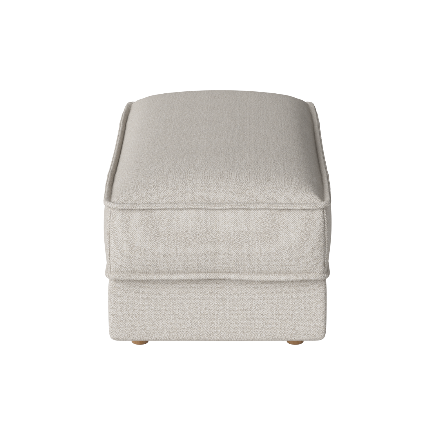 Noora Combi pouf with oak wood base