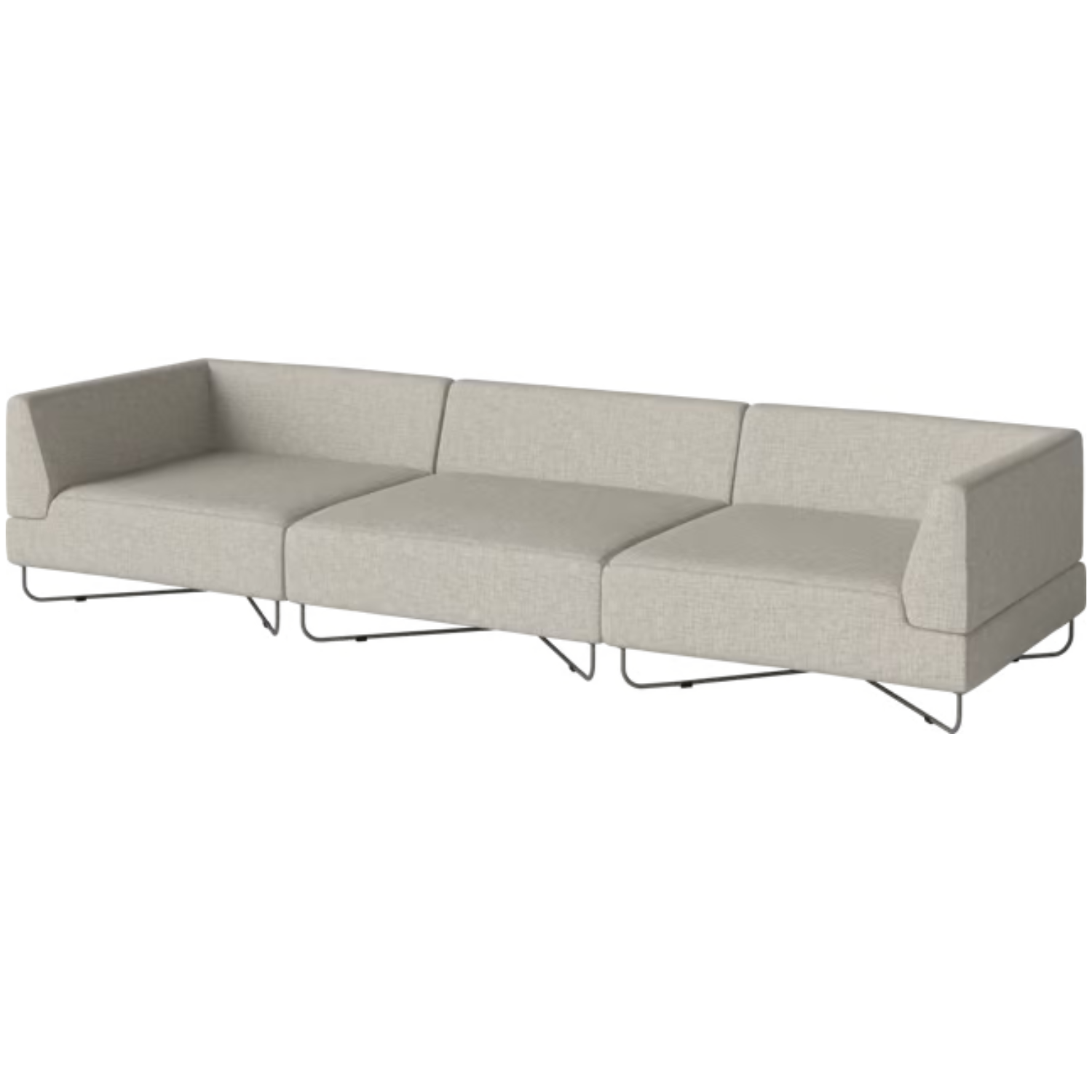 Sofa 3-modułowa ORLANDO stalowa podstawa