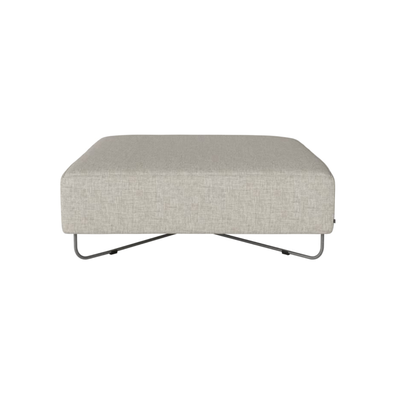 Modulares Sofa Orlando - ein Pouf mit einer Stahlbasis