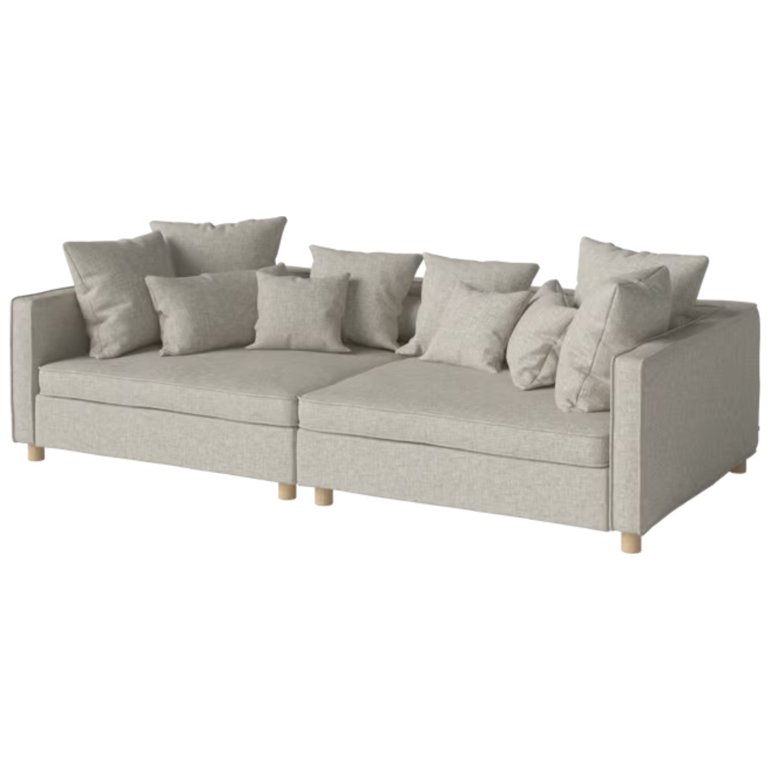 2-module sofa raspberry white base