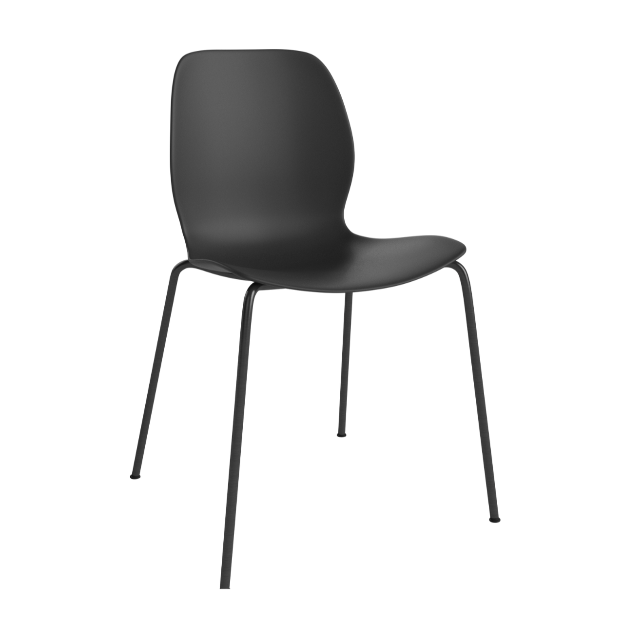 Seed black chair with a black base