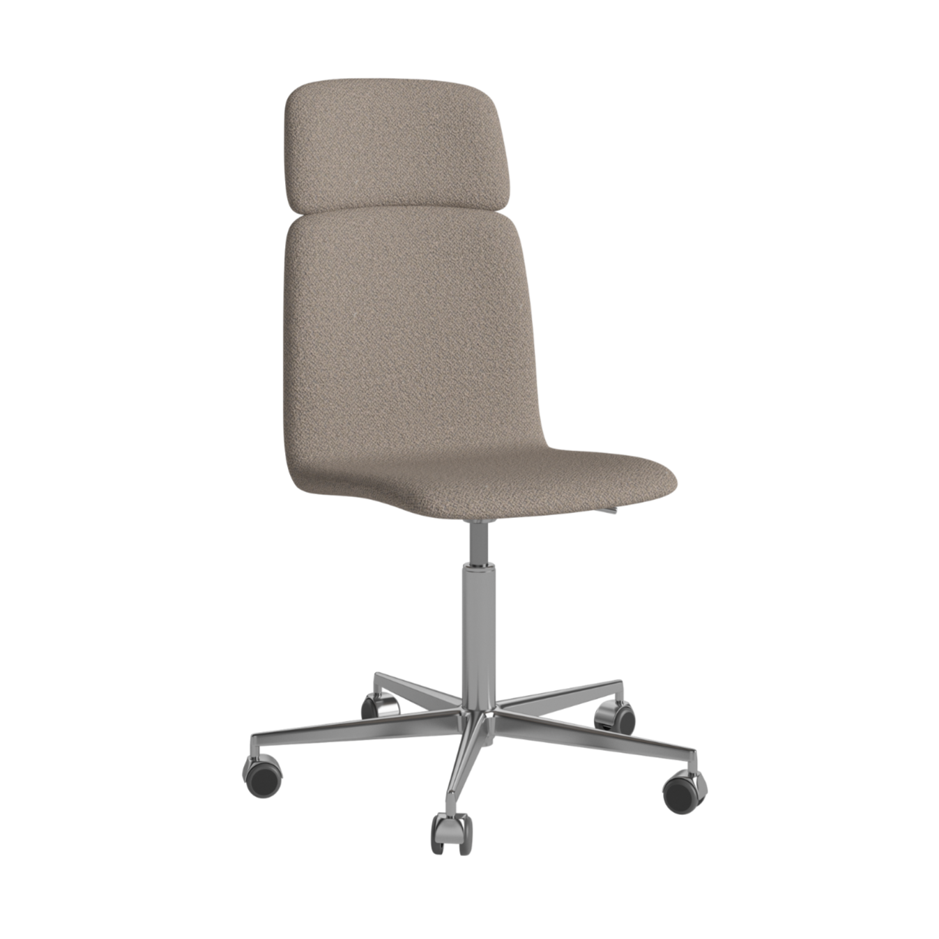 Palm Office Chair mit einer Metallbasis gepolstert