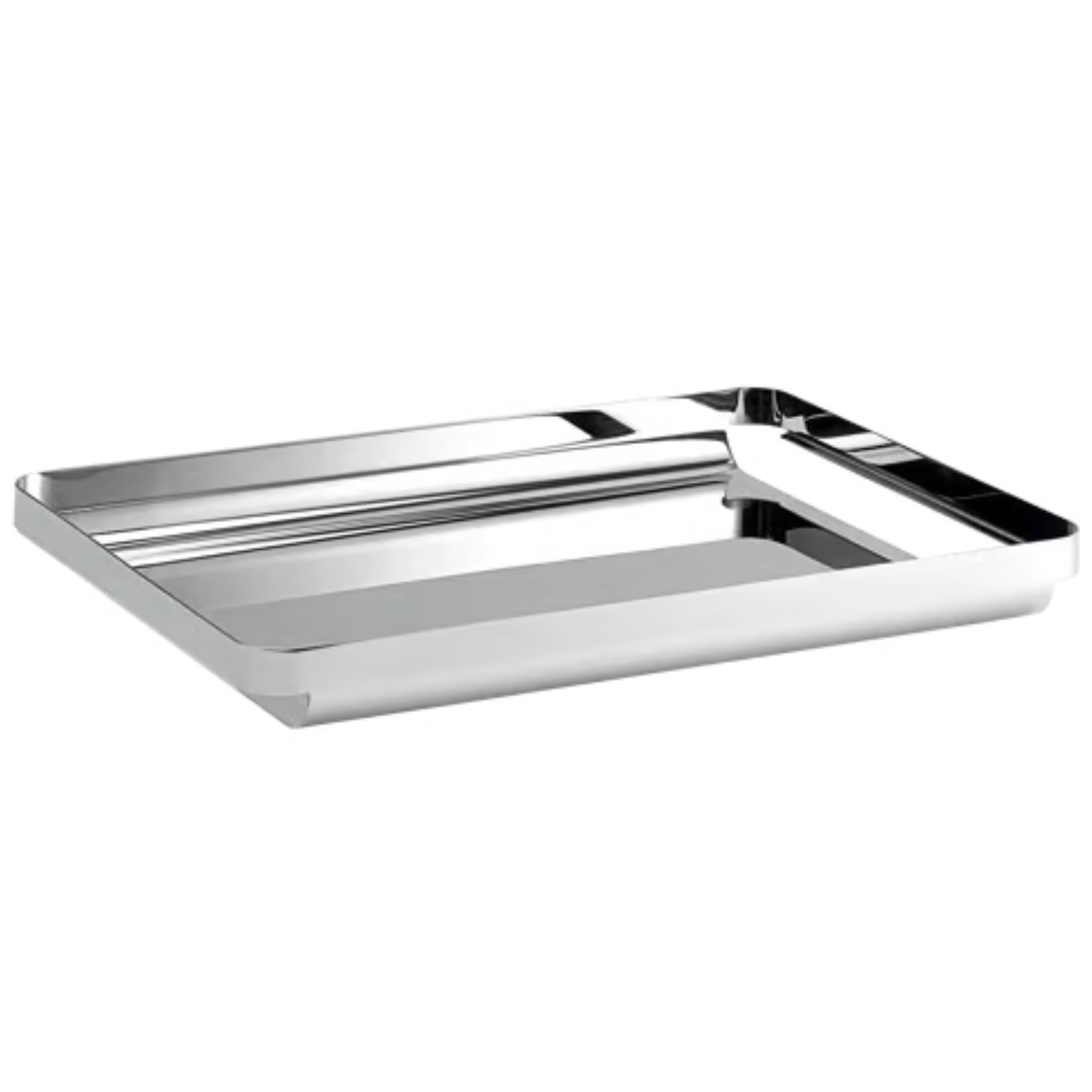 Unio polished steel tray