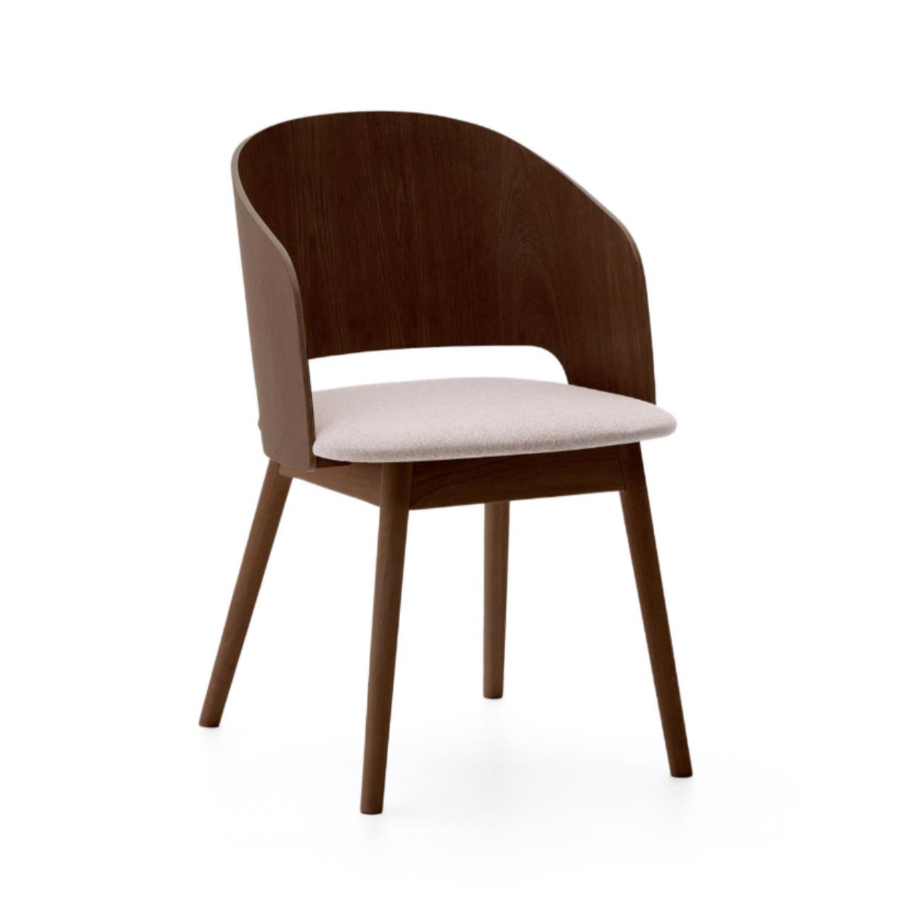 Senoa chair veneer ash with a dark finish