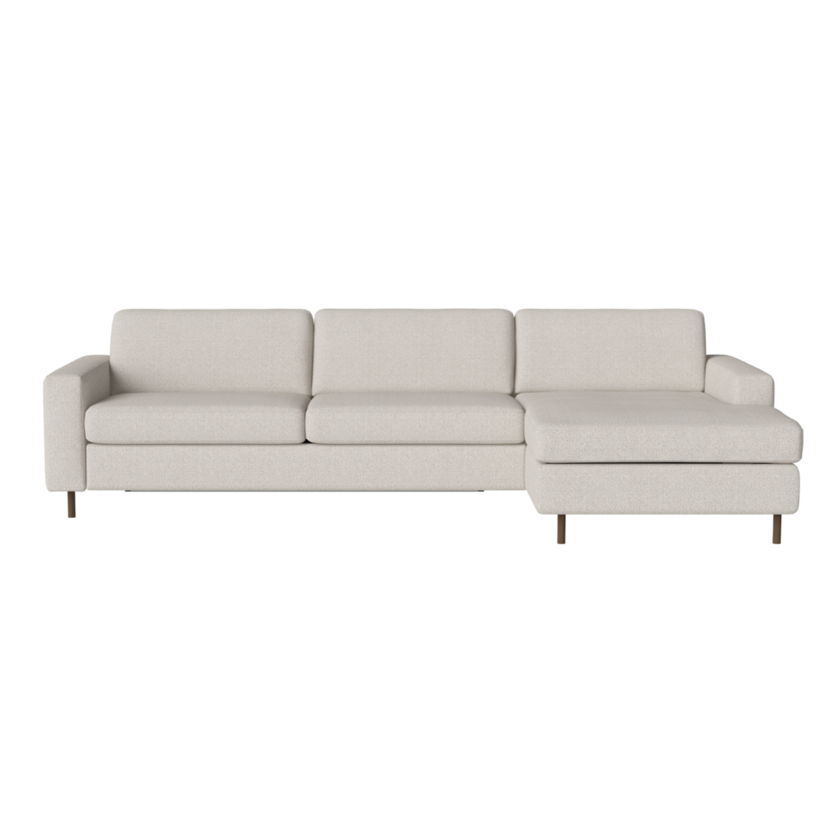 Randinavia right-sided 3-person corner sofa with a dark base