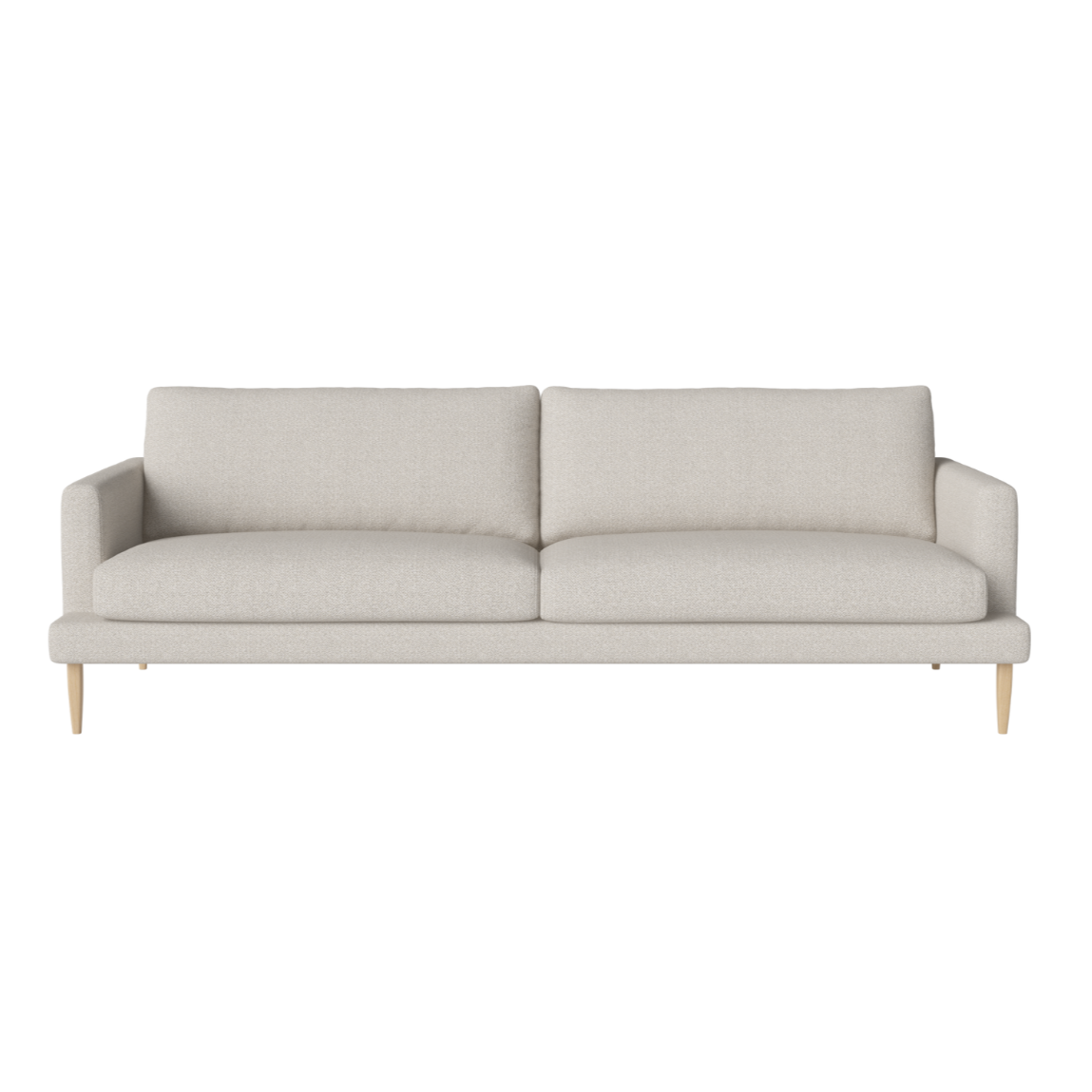 3-Personen-Sofa Veneda Slim Whitearked Base