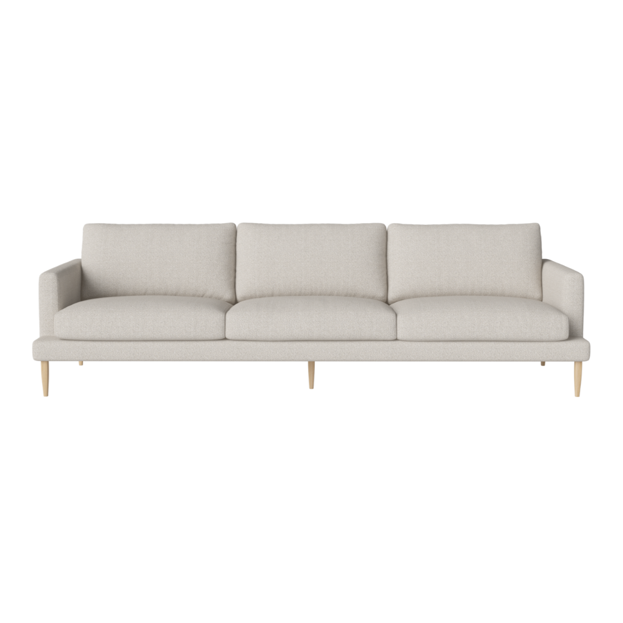 4-Personen-Sofa Veneda Slim Whitearked Base