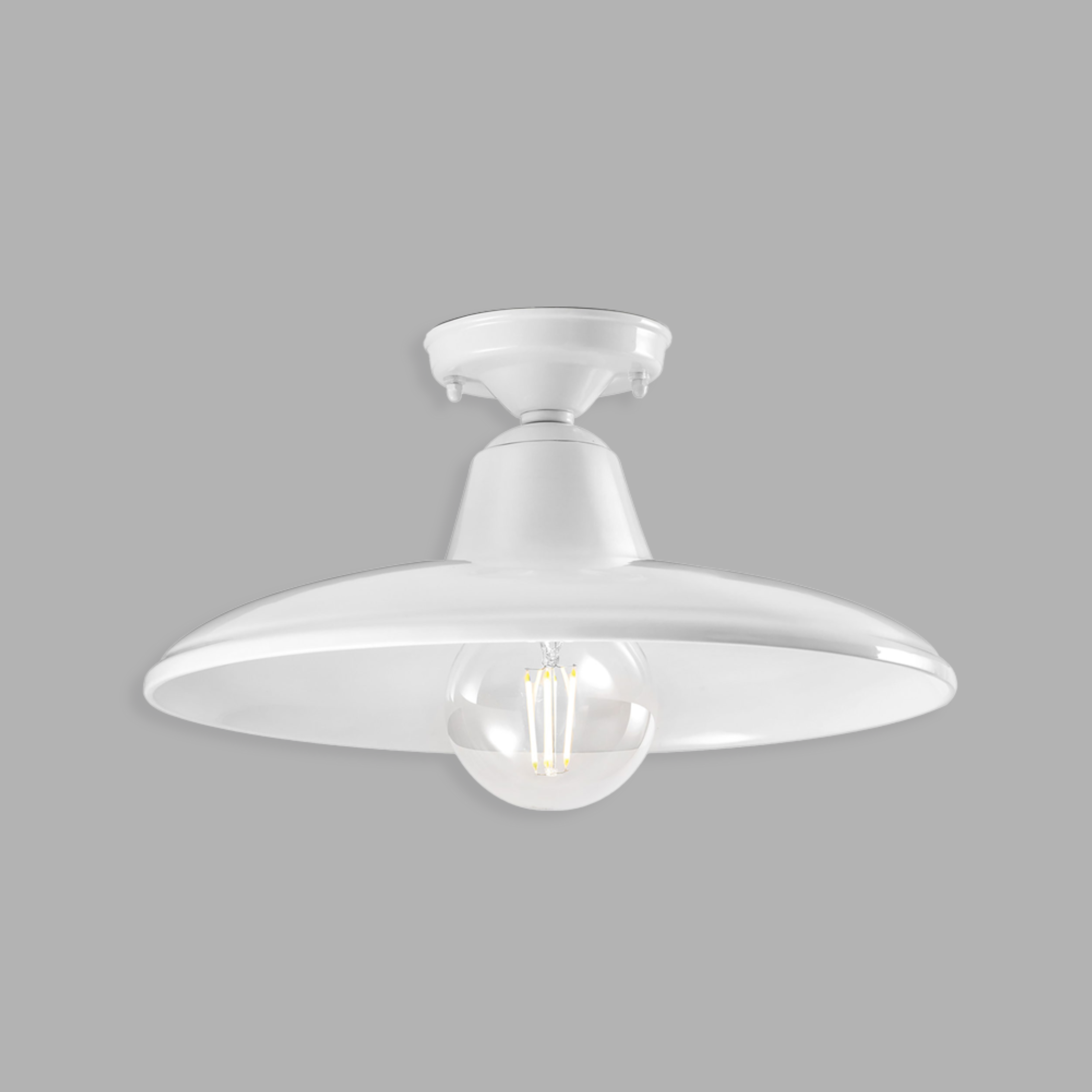 Lampa sufitowa ceramiczna B&W biały