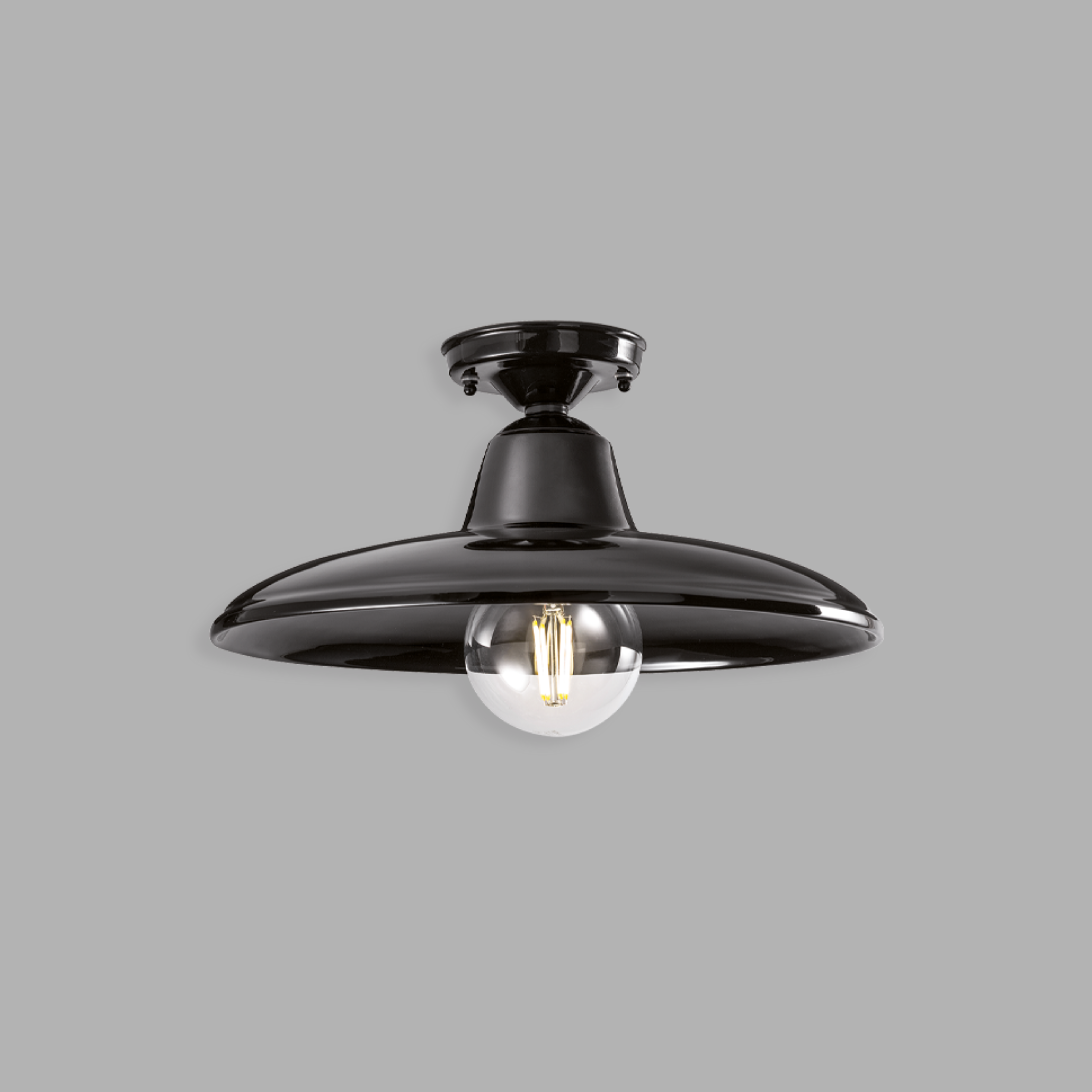 Lampa sufitowa ceramiczna B&W czarny