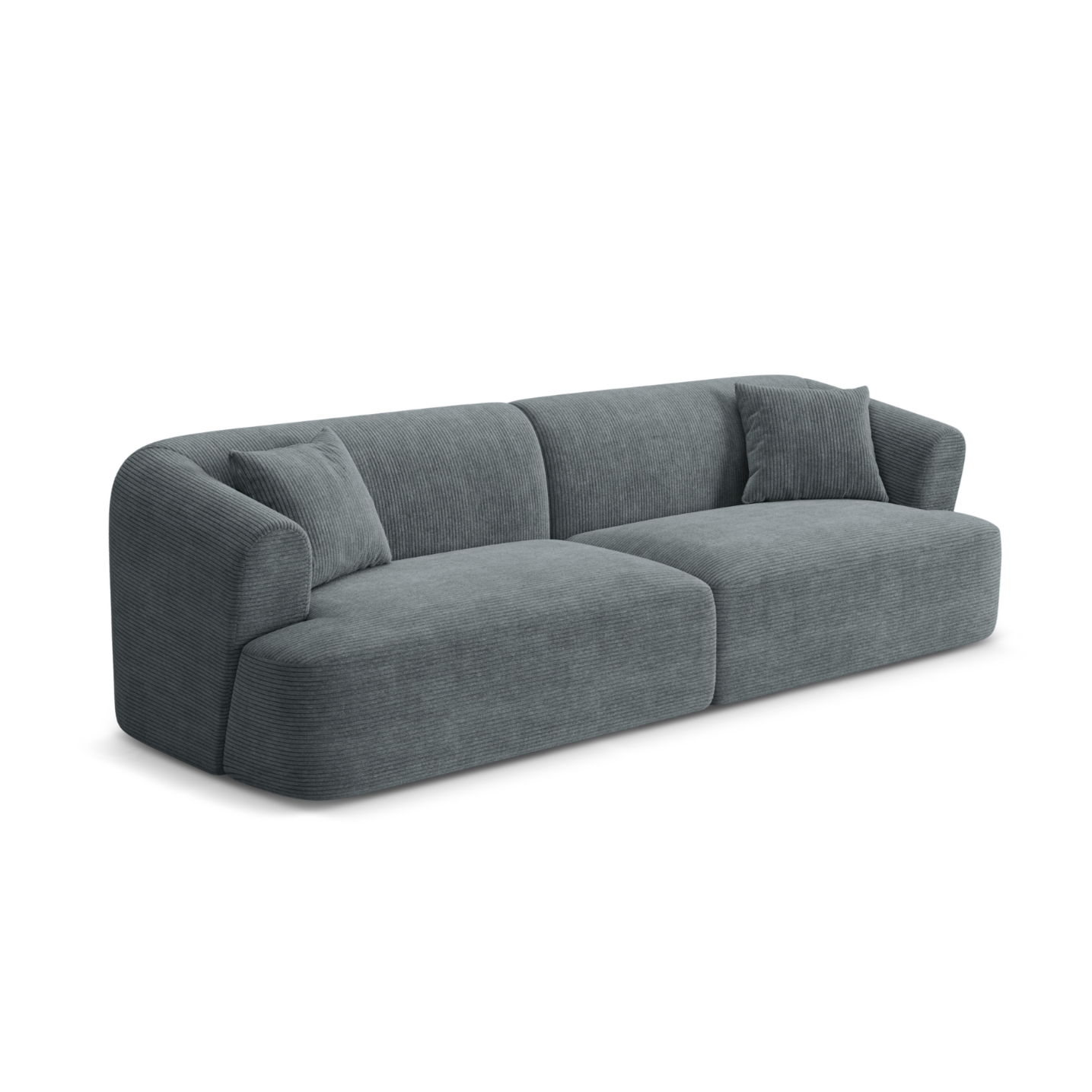 Sofa für 4 Personen CAMPI grauer Cord