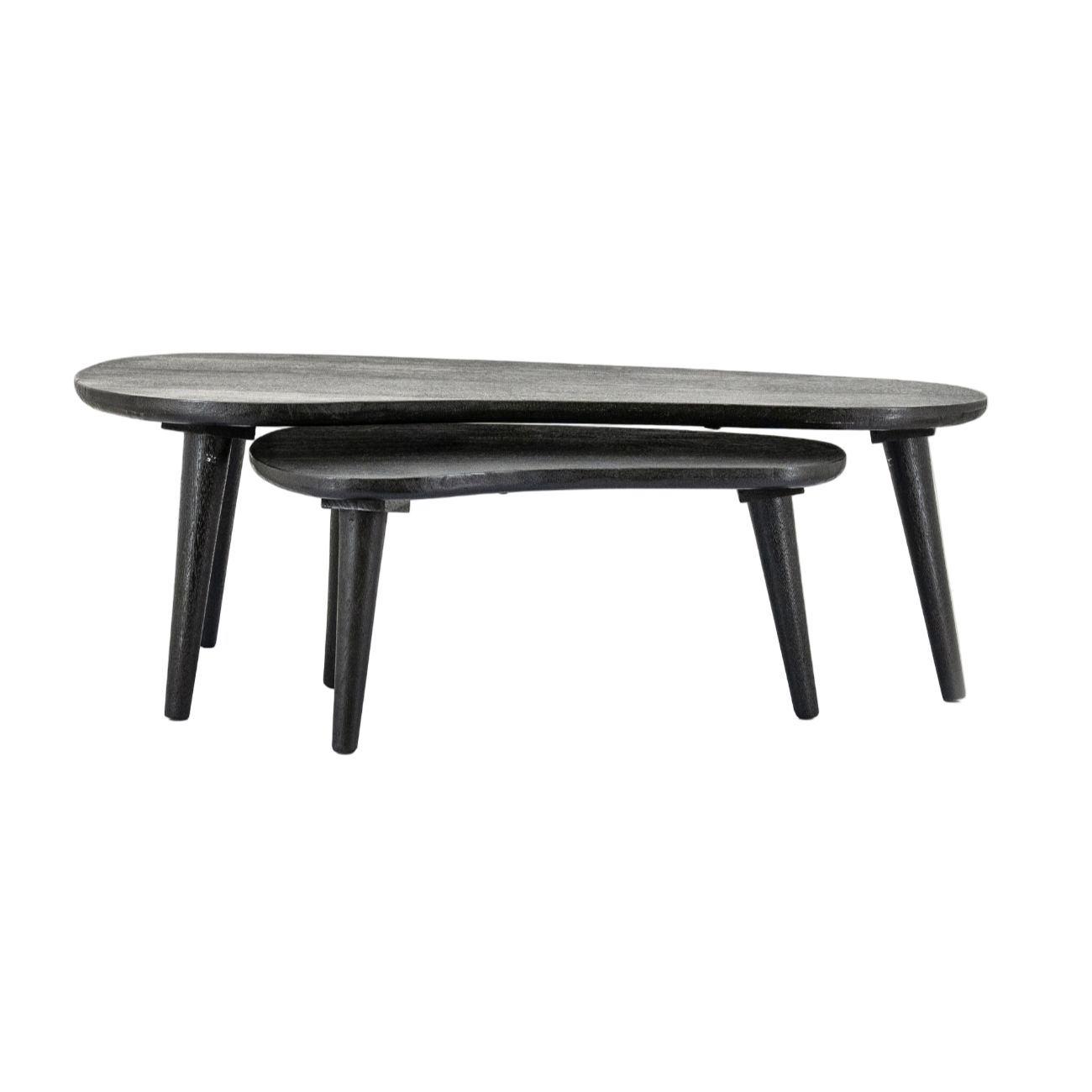 Set von Couchtischen GUUS schwarzes Mangoholz