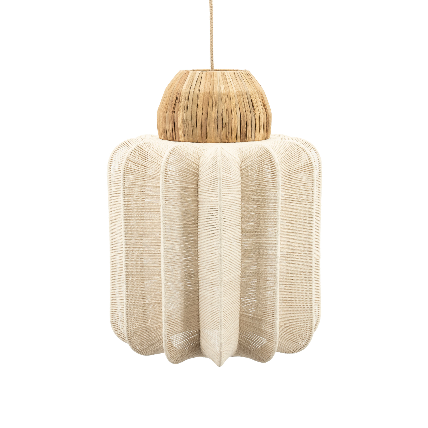 Lampa wisząca REB bawełna z trawą morską
