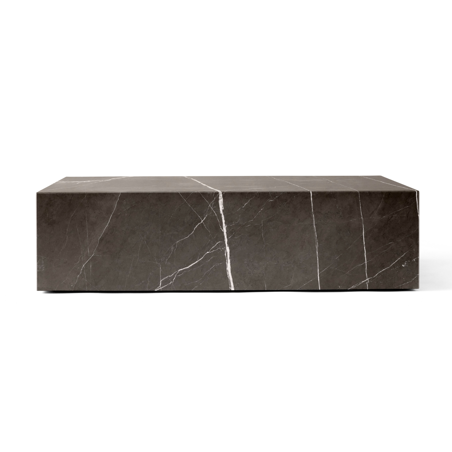 Stolik kawowy PLINTH brązowy marmur