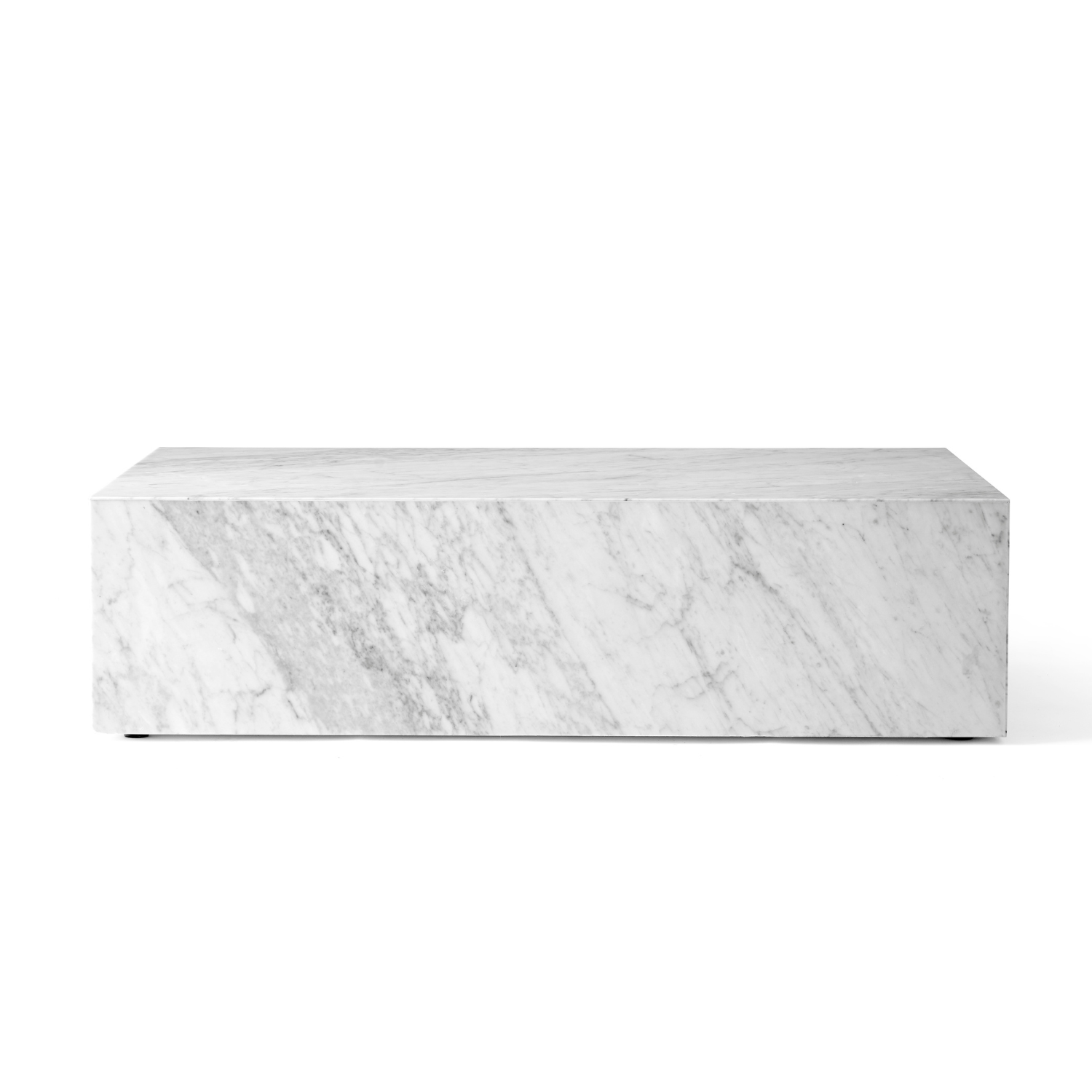 Stolik kawowy PLINTH biały marmur