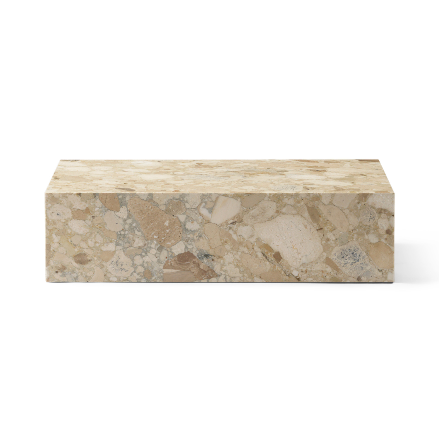 Stolik kawowy PLINTH piaskowy kamień