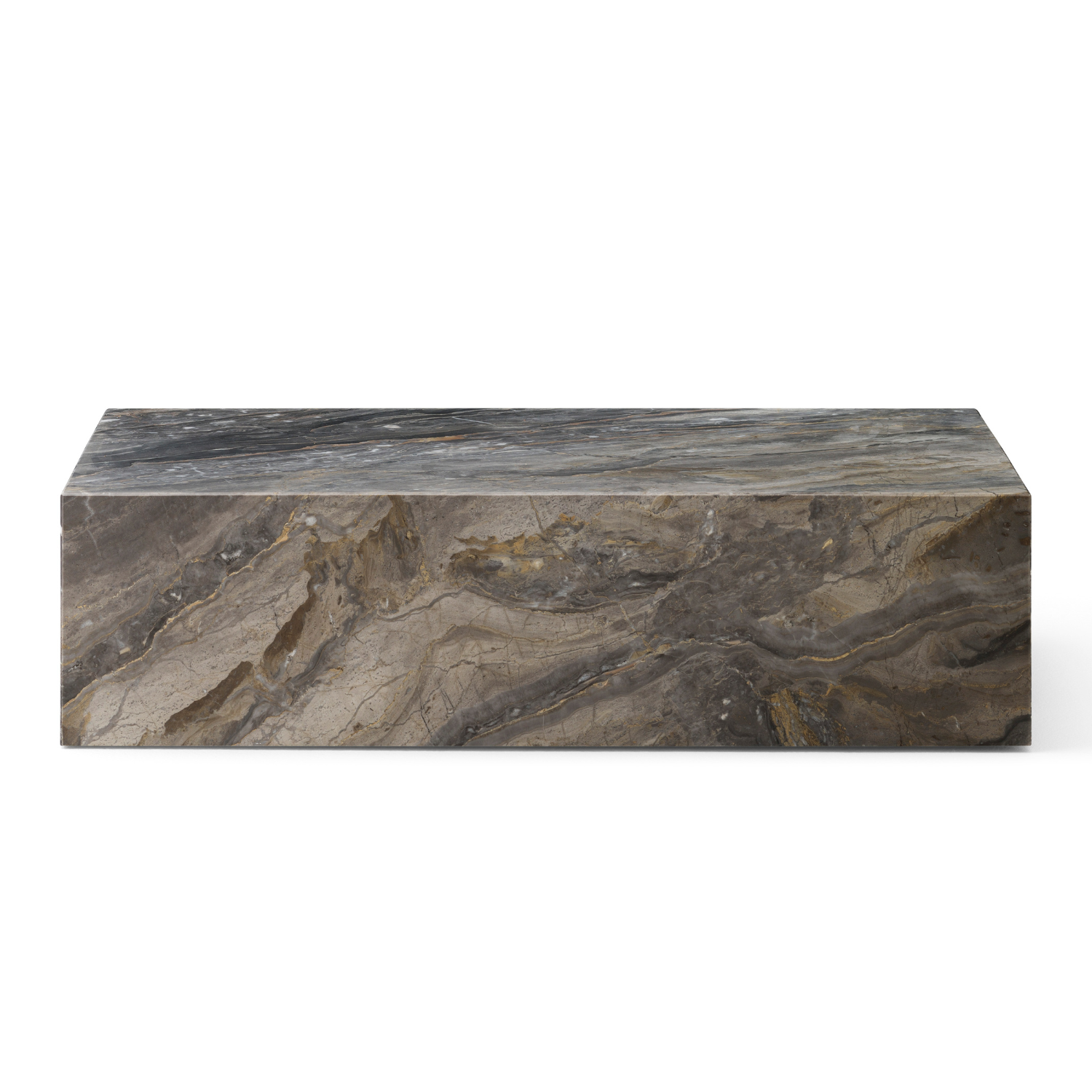 Stolik kawowy PLINTH szary marmur