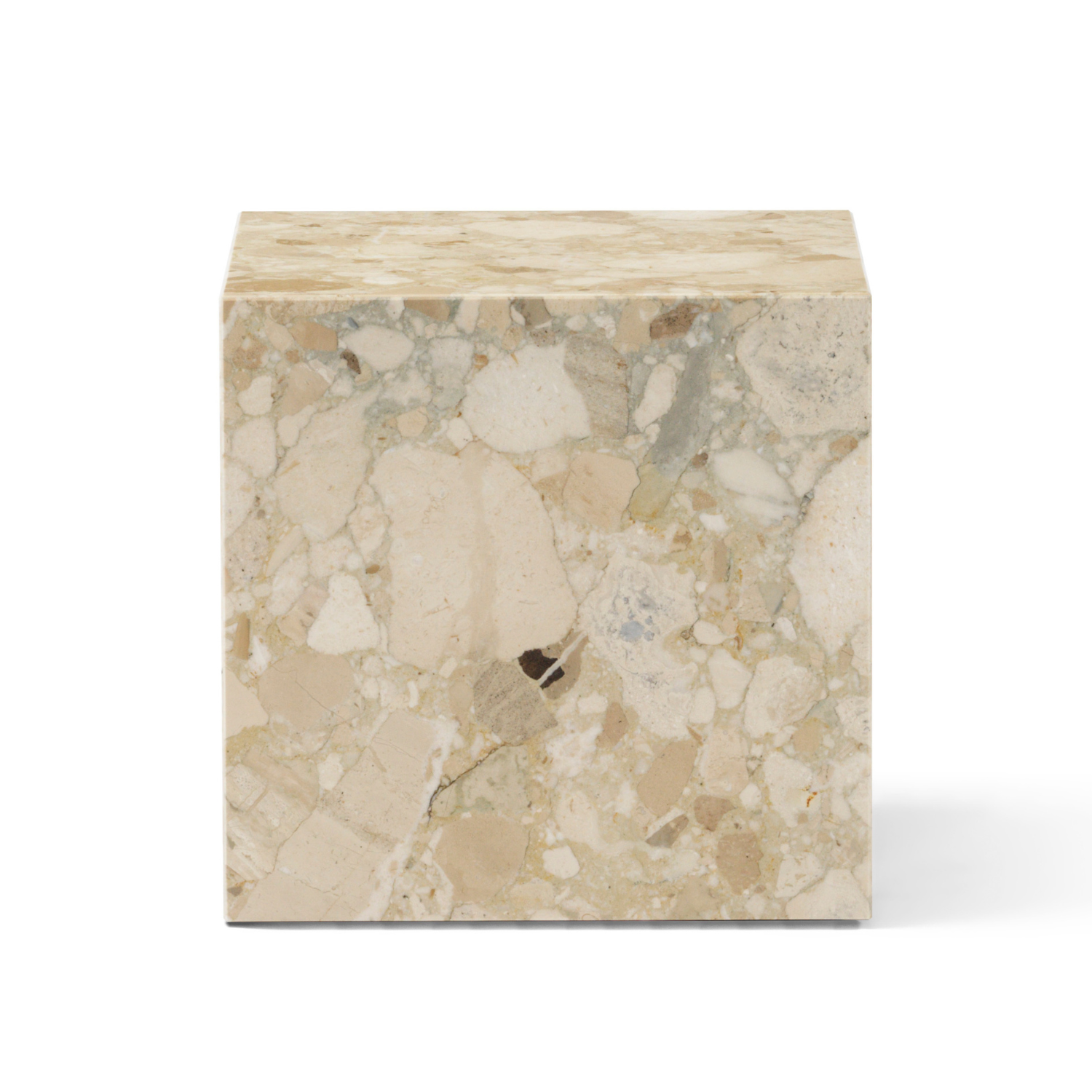 Stolik boczny PLINTH CUBIC piaskowy kamień