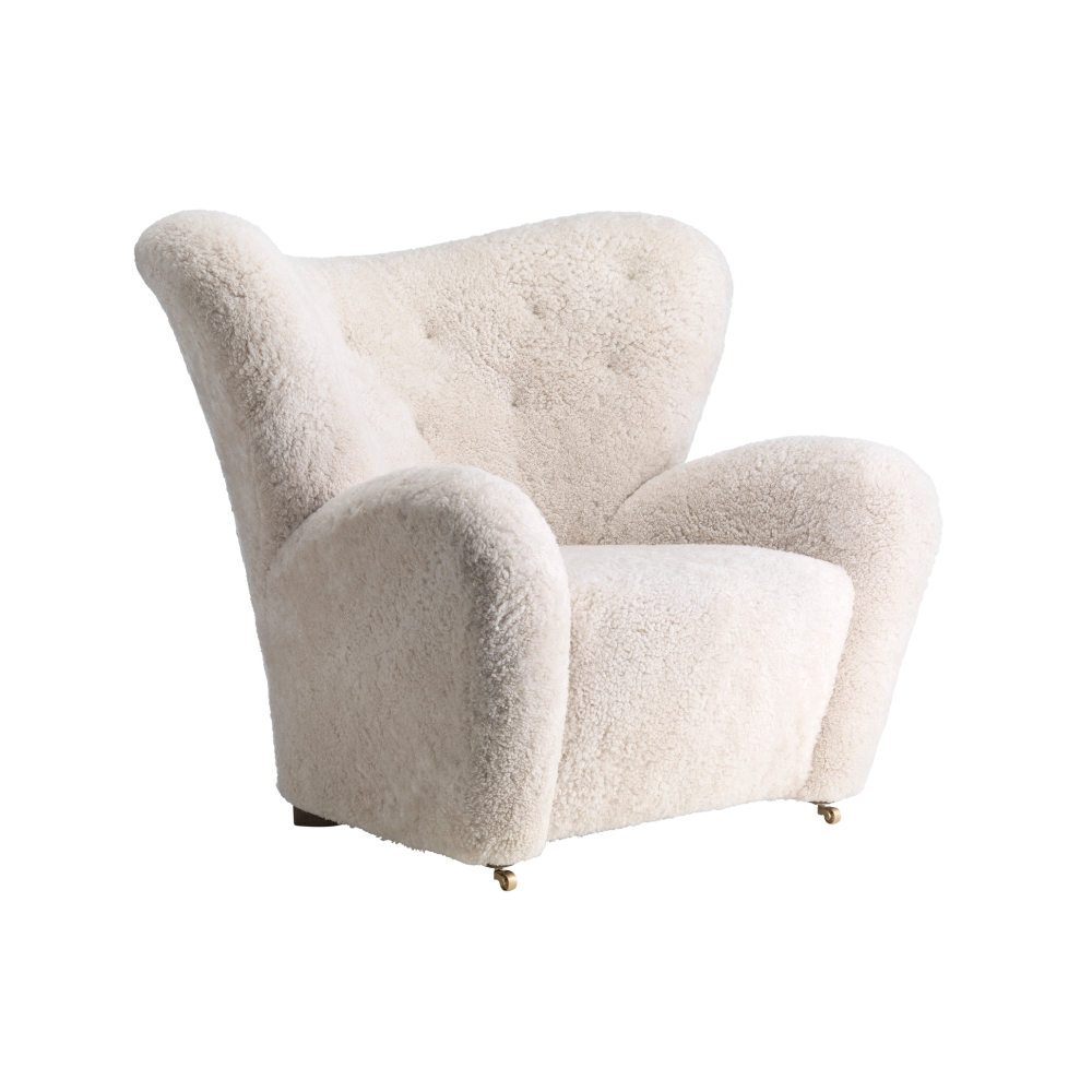 THE TIRED MAN Armchair sheepskin