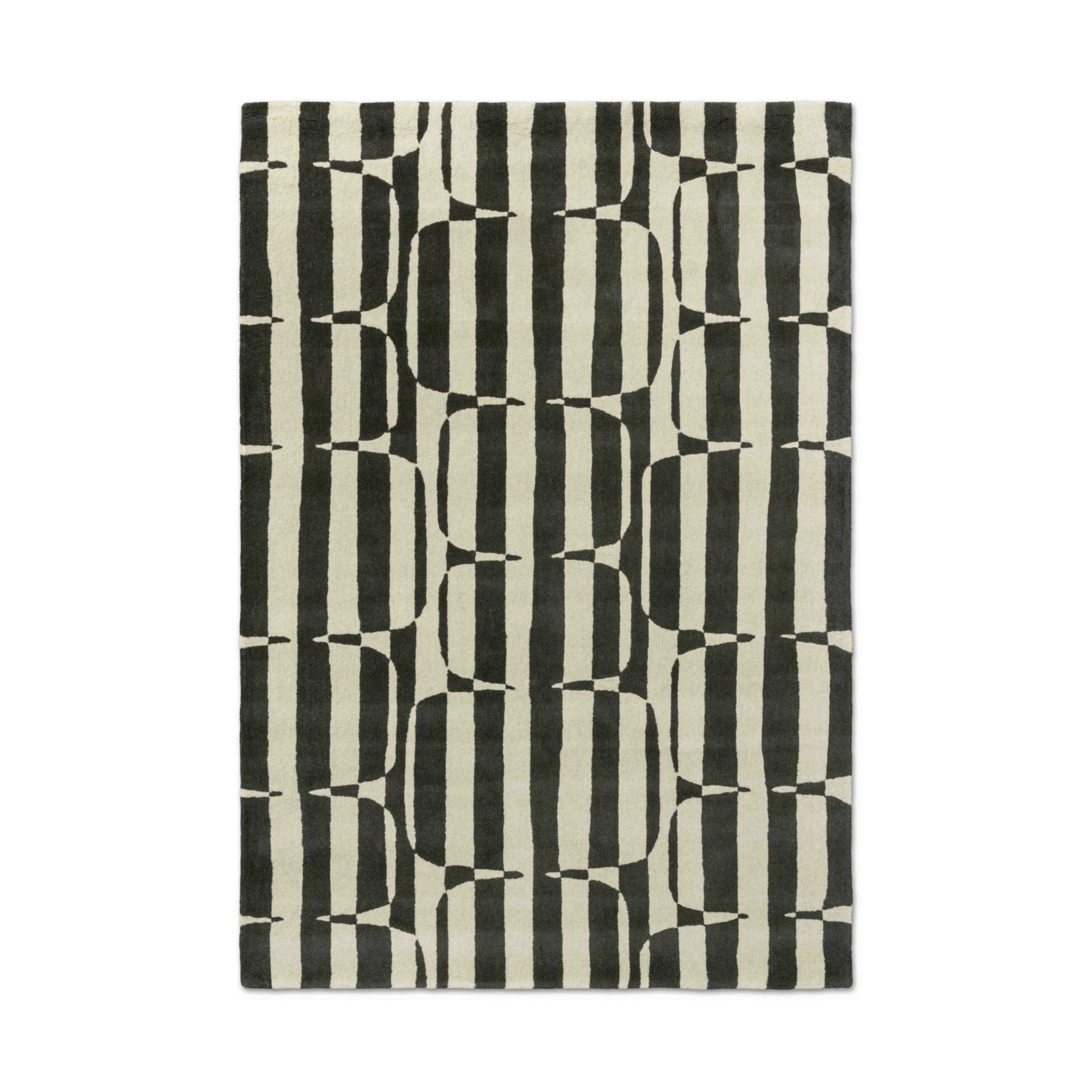 Dywan LOHKO STRIPE czarny z beżowym