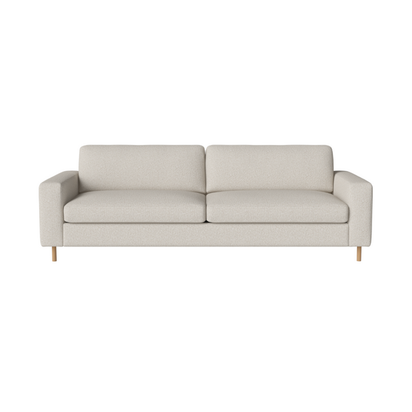 3-Personen-Sofa-Skandinavia-Basis aus Eichenholz