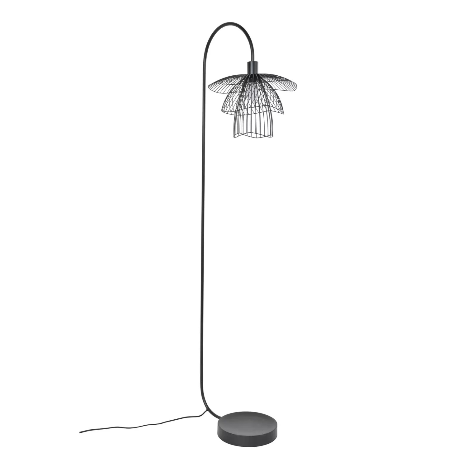 Black papillon standing lamp