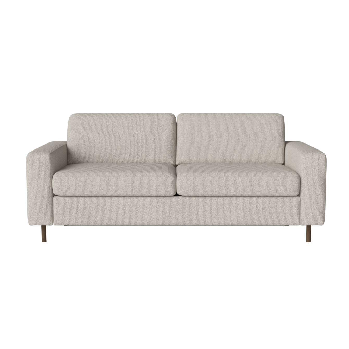 Sofa-Sofa 2,5-Personen-Skandinavien-Basis aus dunklem Eichenholz