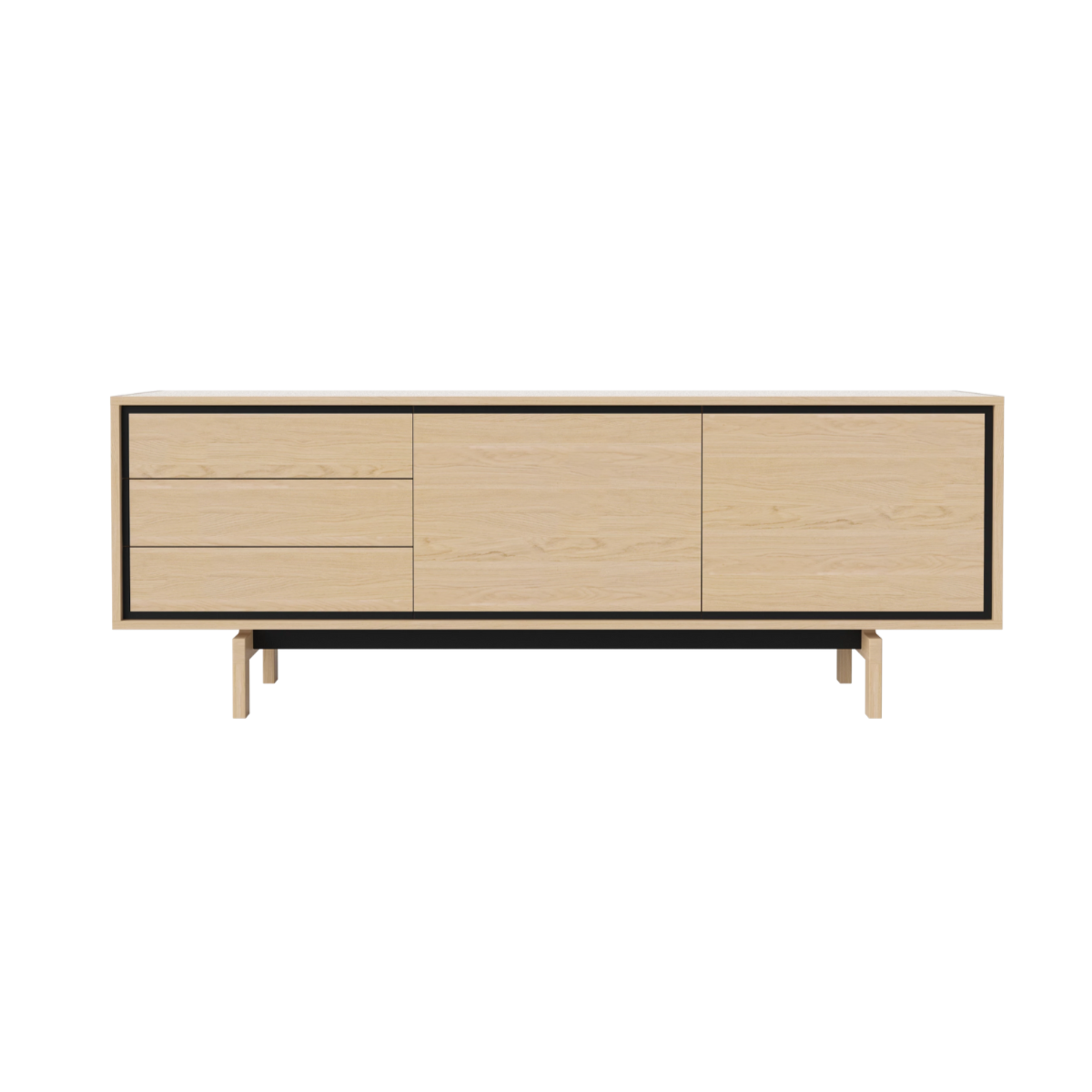 RTV cabinet Floow bleached oak wood