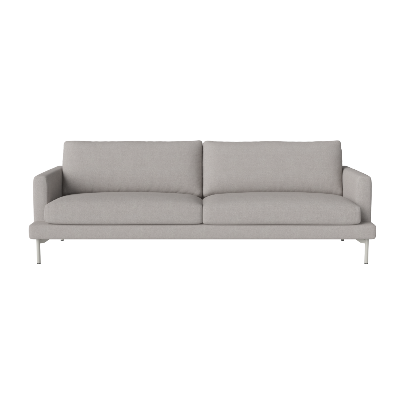 Vened 3-person sofa gray steel base