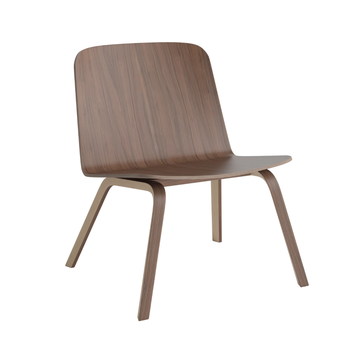 Palm armchair nut veneer